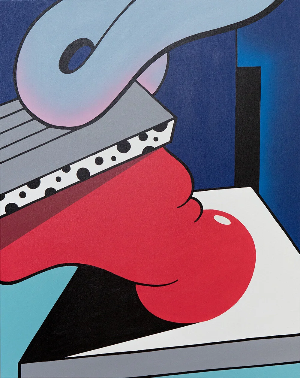 Glow in the Dark – 80x100cm, acrylics on canvas, 2017