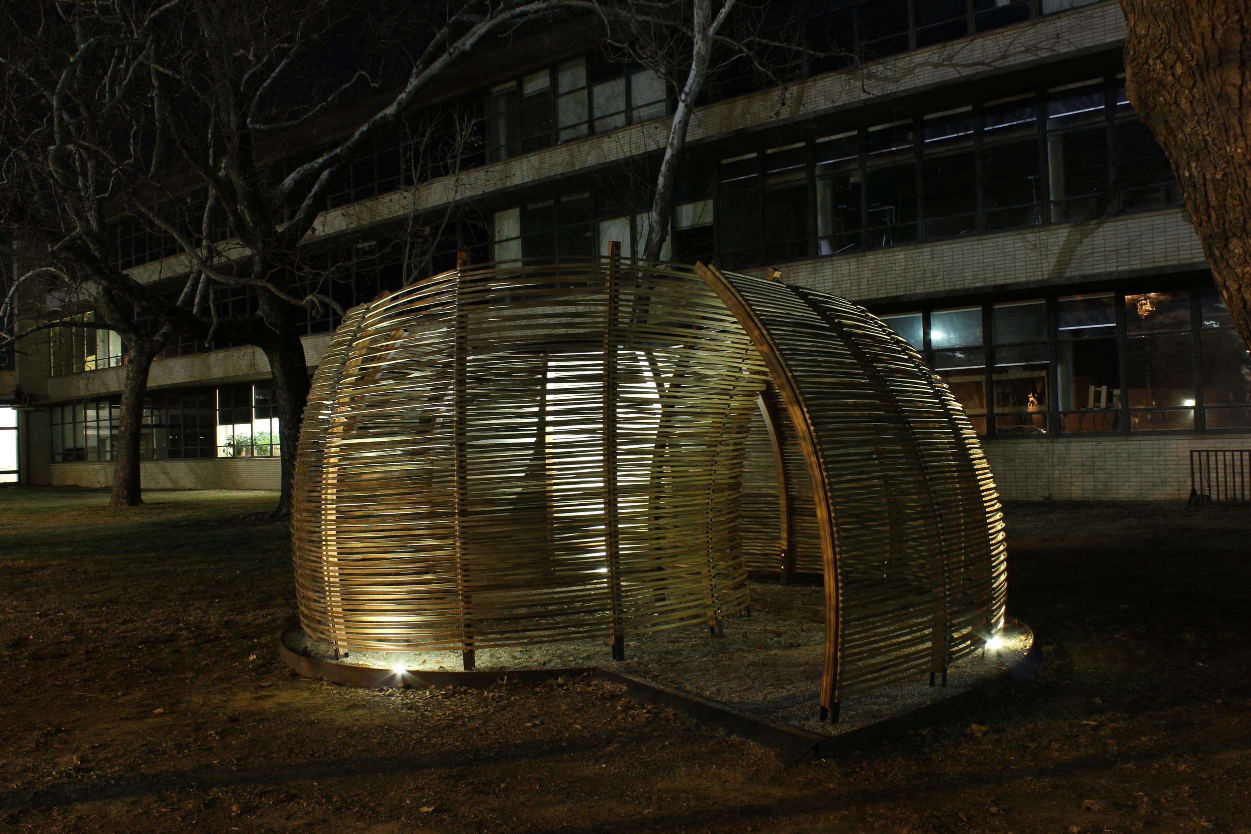  2012. Collaboration with Adam Crosson. cedar, poplar, steel, epoxy and varnish. 