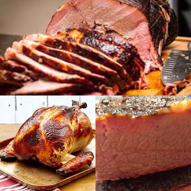 It's time to start your Christmas dinner planning! Make sure to contact jonjonsbbqncatering@icloud.com for your smoked ham, turkey, or slow smoked brisket!!