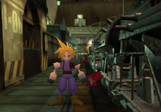 Cloud, the cross-eyed mouthless, messy haired, tiny elbowed, sword wielding hero we all deserve.