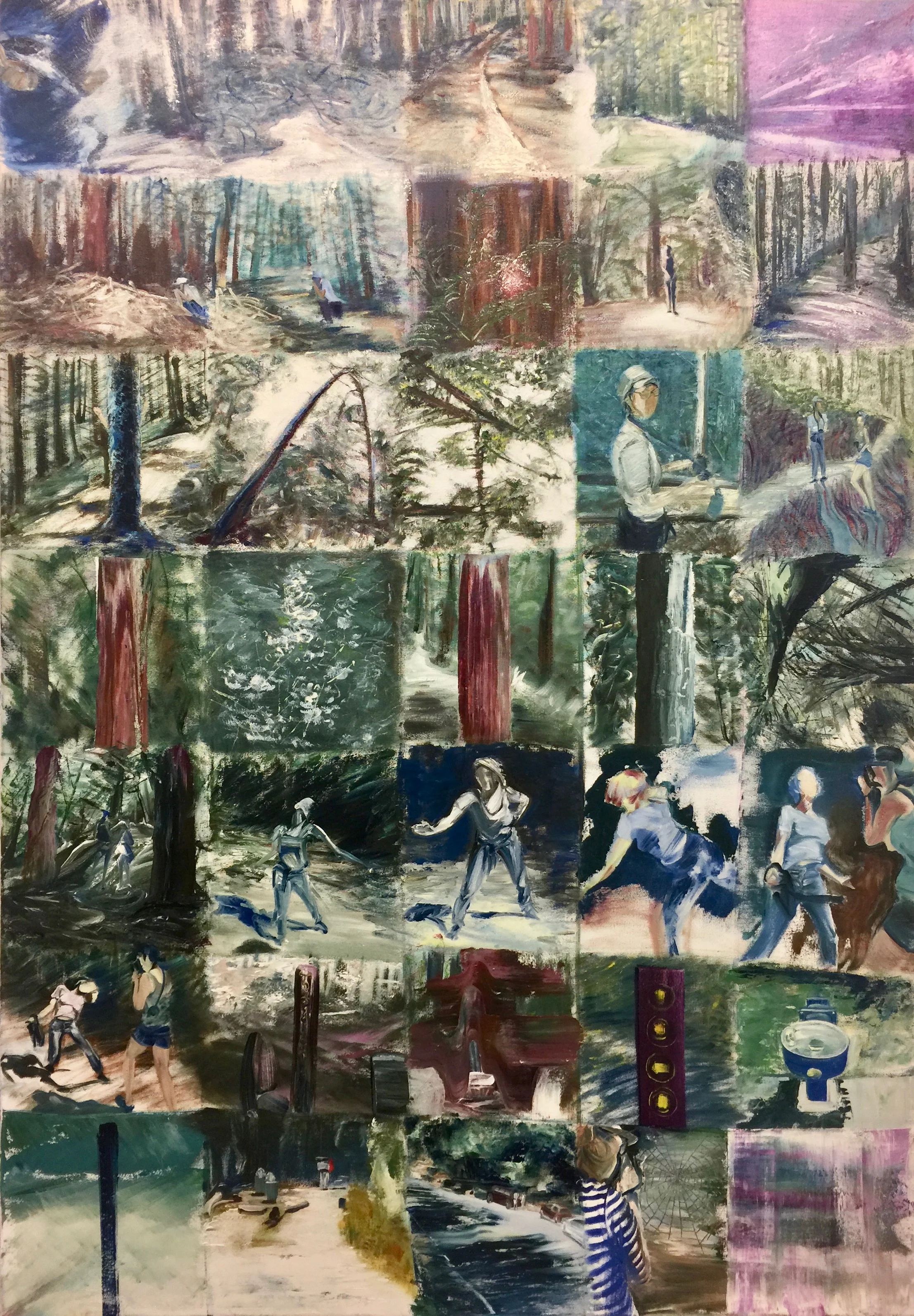 Grids painting