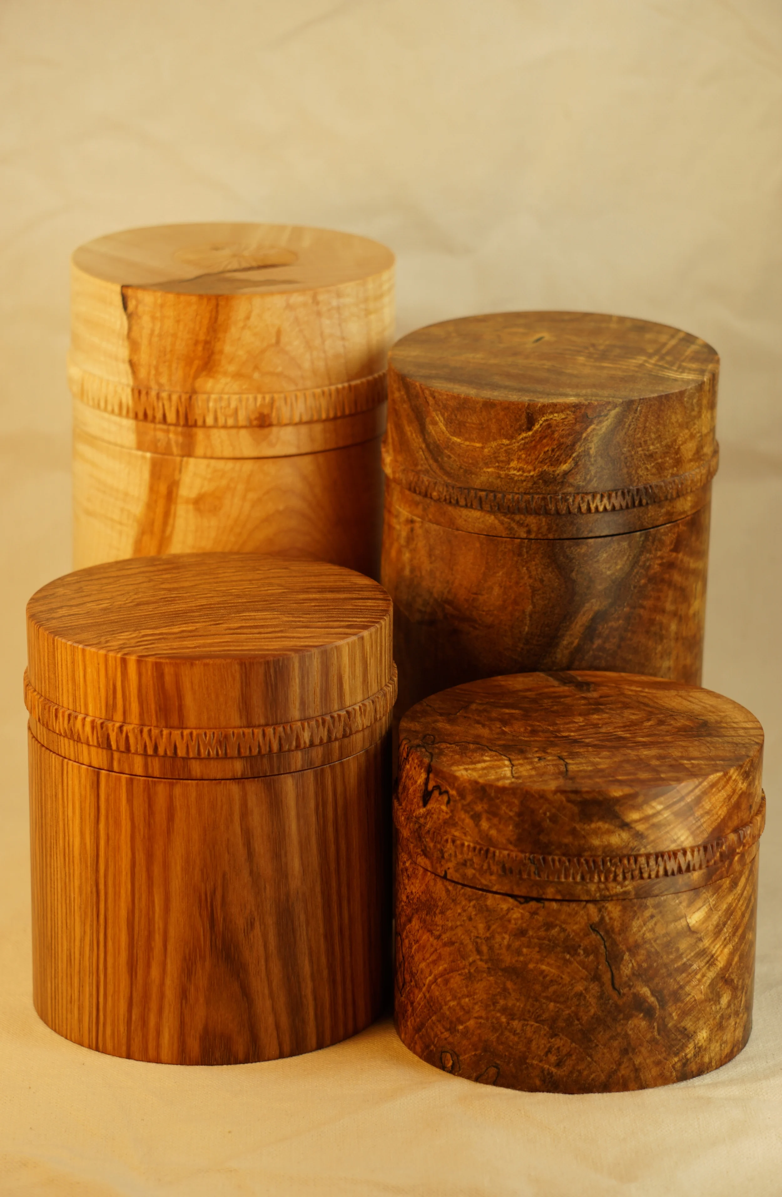 Figured Maple & Olive Ash Boxes