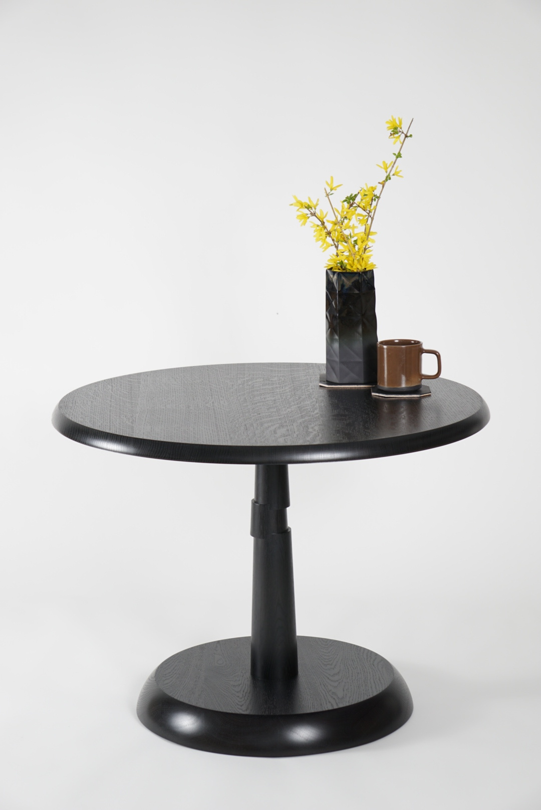 Offset Pedestal Side Table