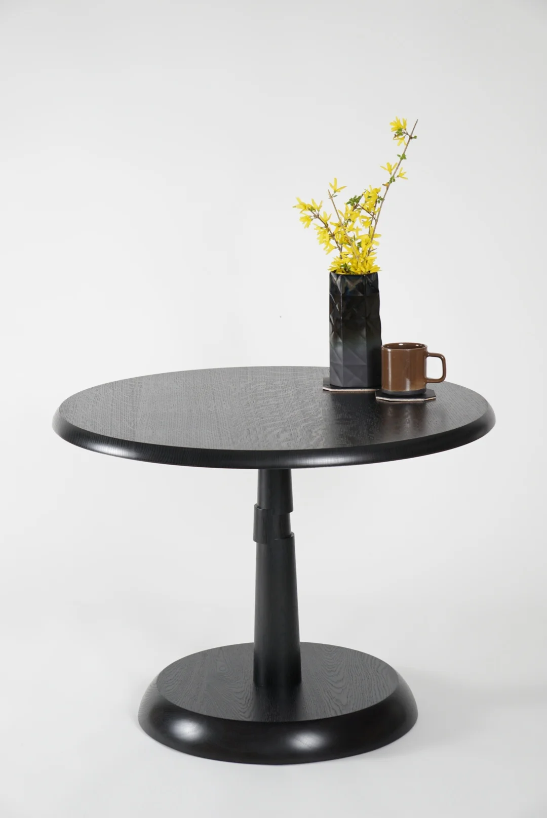 Offset Pedestal Side Table