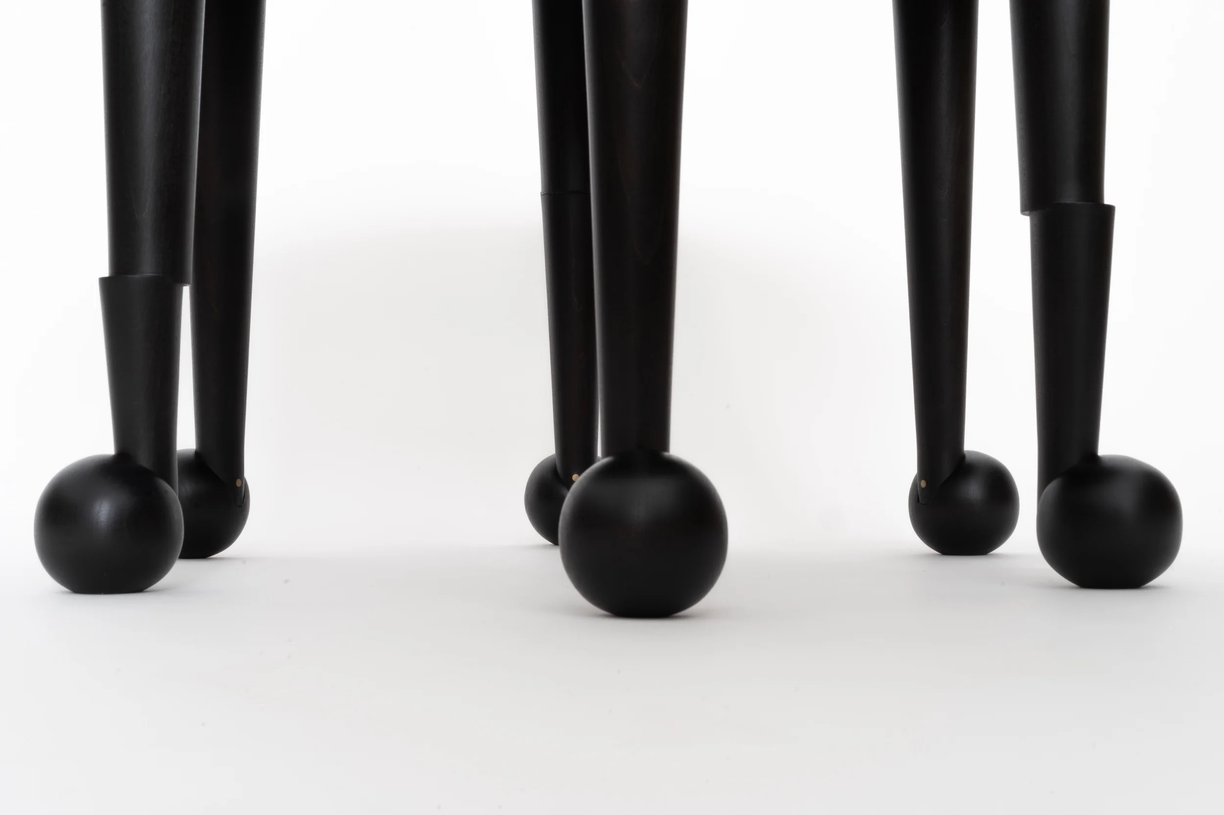 Offset Ball Foot Low Table