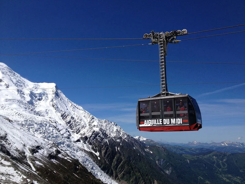 Aiguille du Midi gondola ride