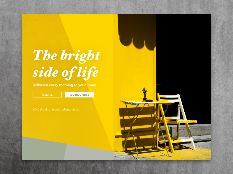 Pop Up Overlay