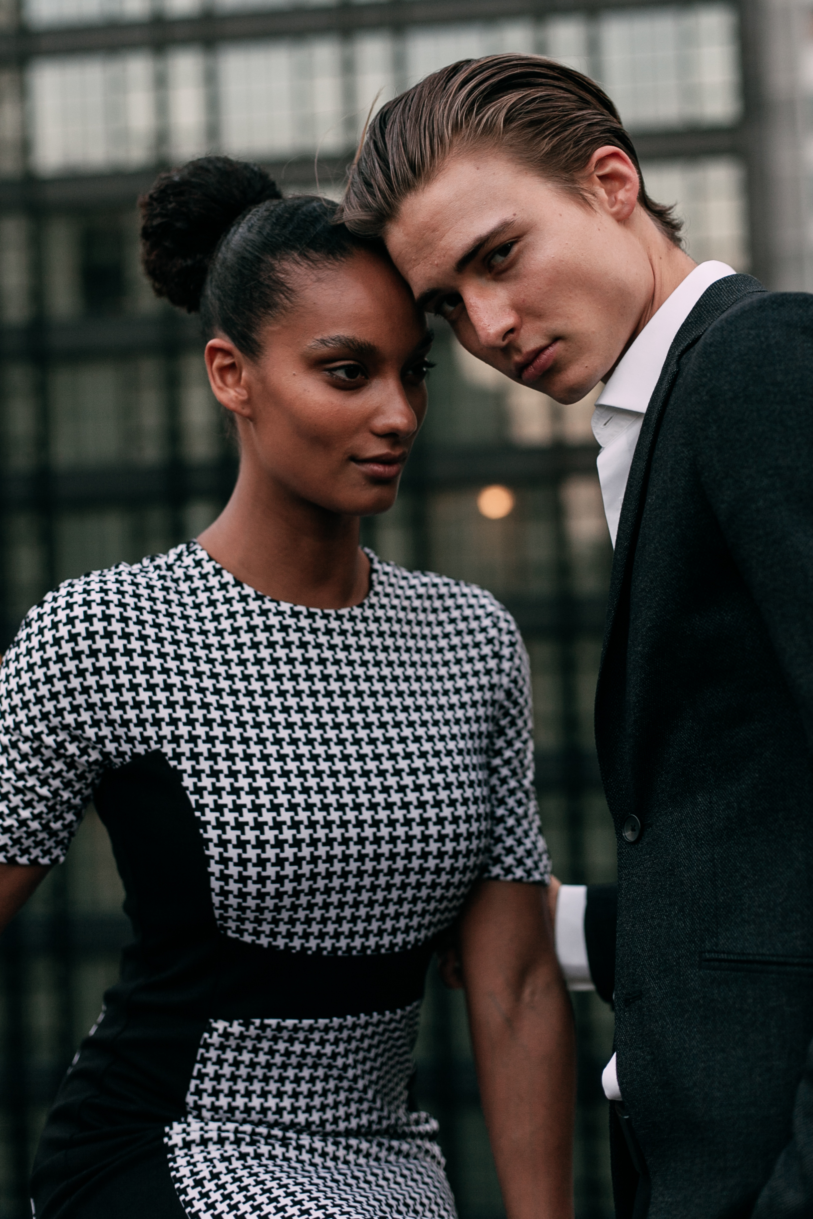 New York City engagement photographer, New York engagement photographer, NYC engagement photographer, NYC rooftop engagement session, interracial couple, New York rooftop engagement session