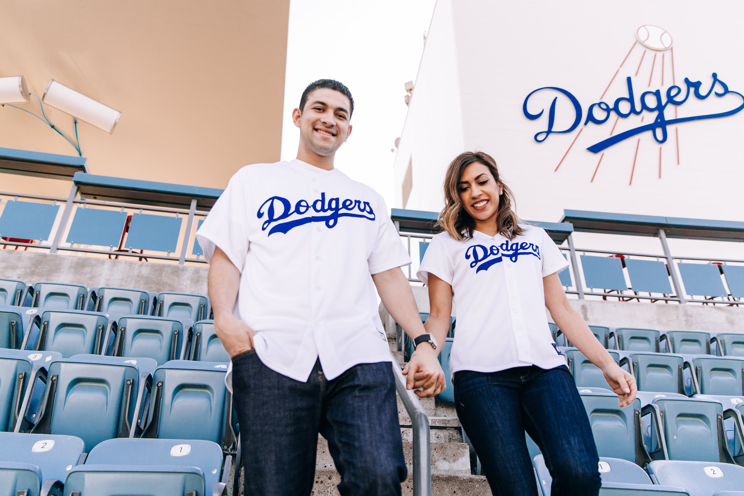 Los Angeles engagement photographer, Southern California engagement photographer, LA engagement photographer, Dodger Stadium engagement session, Dodgers, SoCal engagement photographer, LA Dodgers