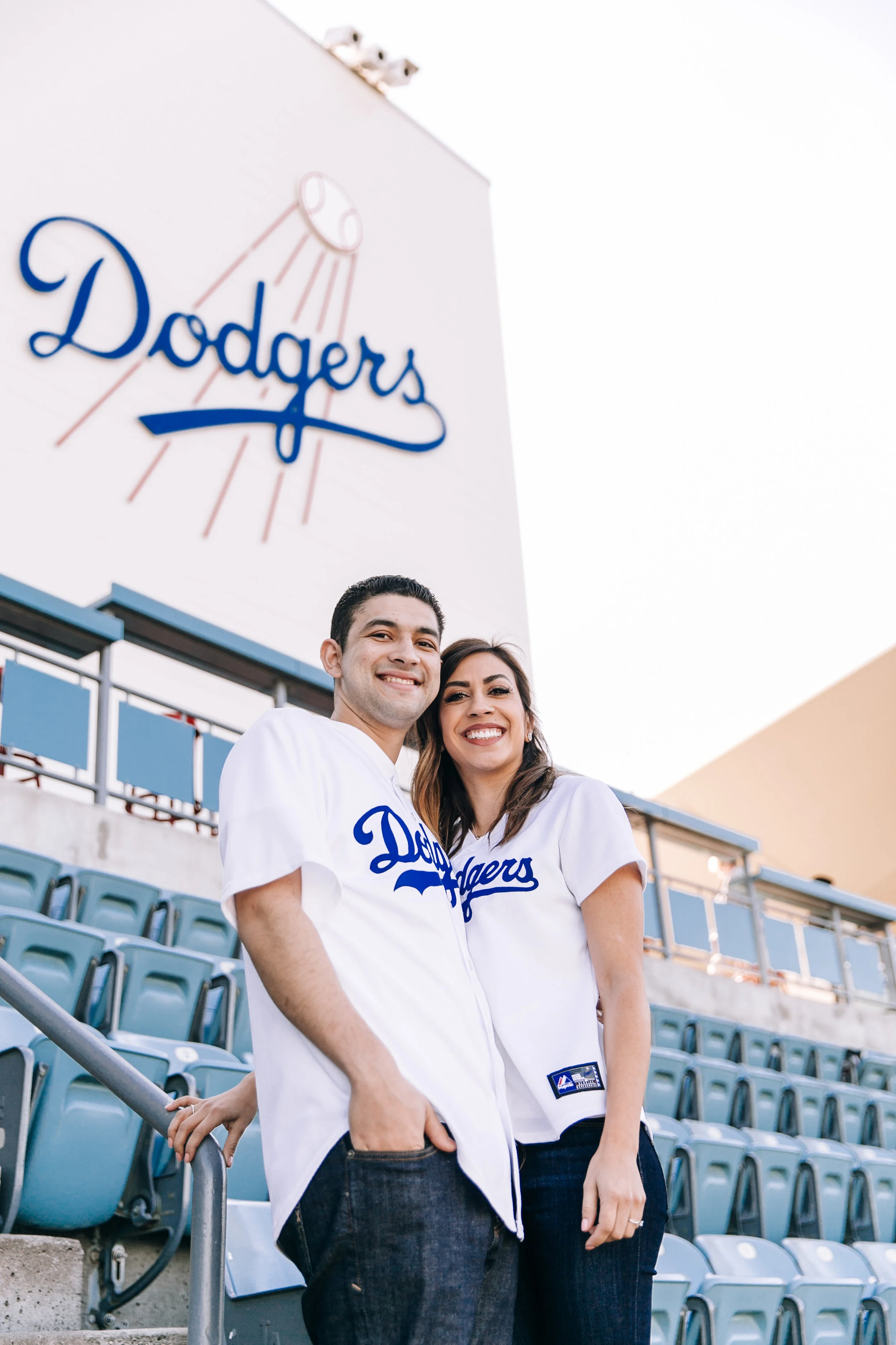 Los Angeles engagement photographer, Southern California engagement photographer, LA engagement photographer, Dodger Stadium engagement session, Dodgers, SoCal engagement photographer, LA Dodgers
