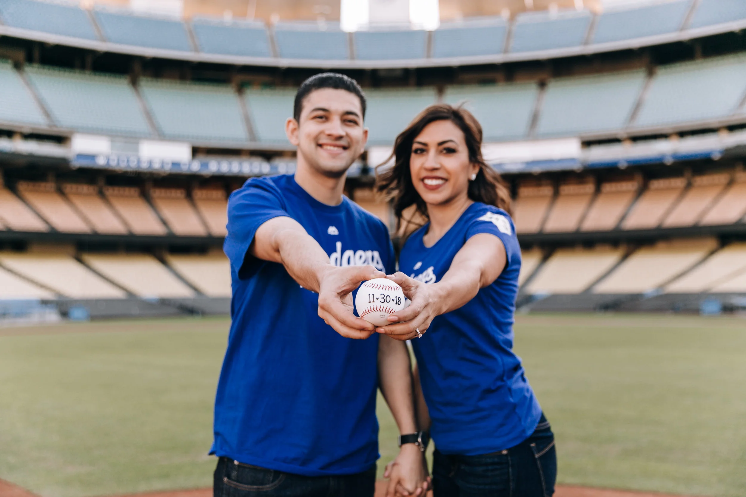Los Angeles engagement photographer, Southern California engagement photographer, LA engagement photographer, Dodger Stadium engagement session, Dodgers, SoCal engagement photographer, LA Dodgers