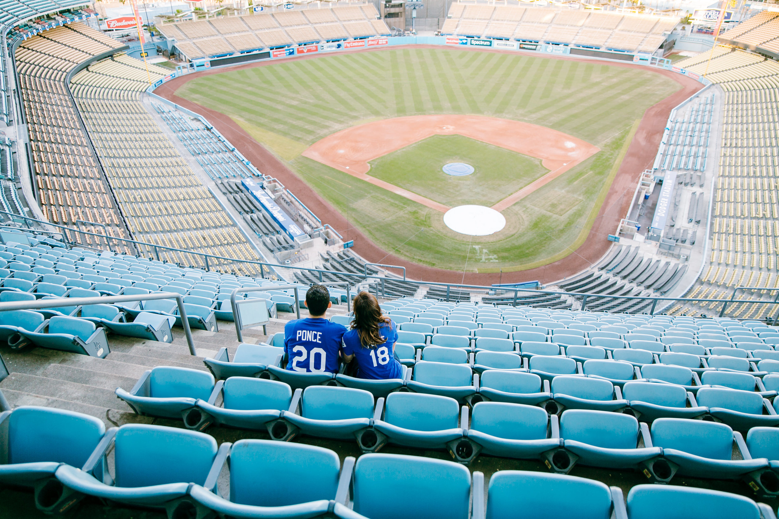 Los Angeles engagement photographer, Southern California engagement photographer, LA engagement photographer, Dodger Stadium engagement session, Dodgers, SoCal engagement photographer, LA Dodgers