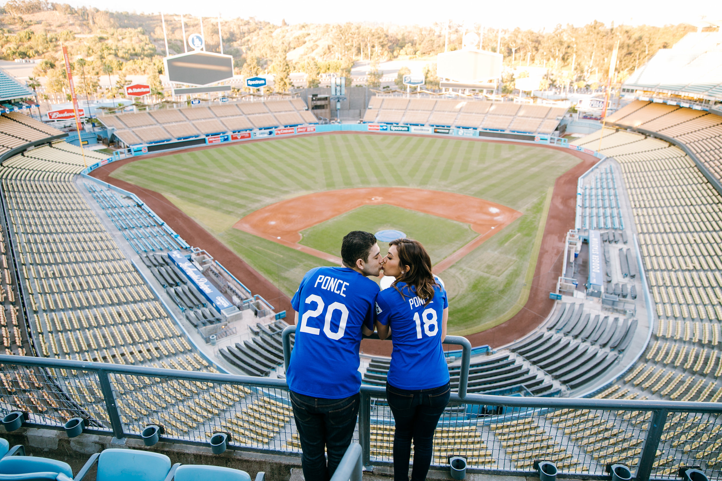 Los Angeles engagement photographer, Southern California engagement photographer, LA engagement photographer, Dodger Stadium engagement session, Dodgers, SoCal engagement photographer, LA Dodgers