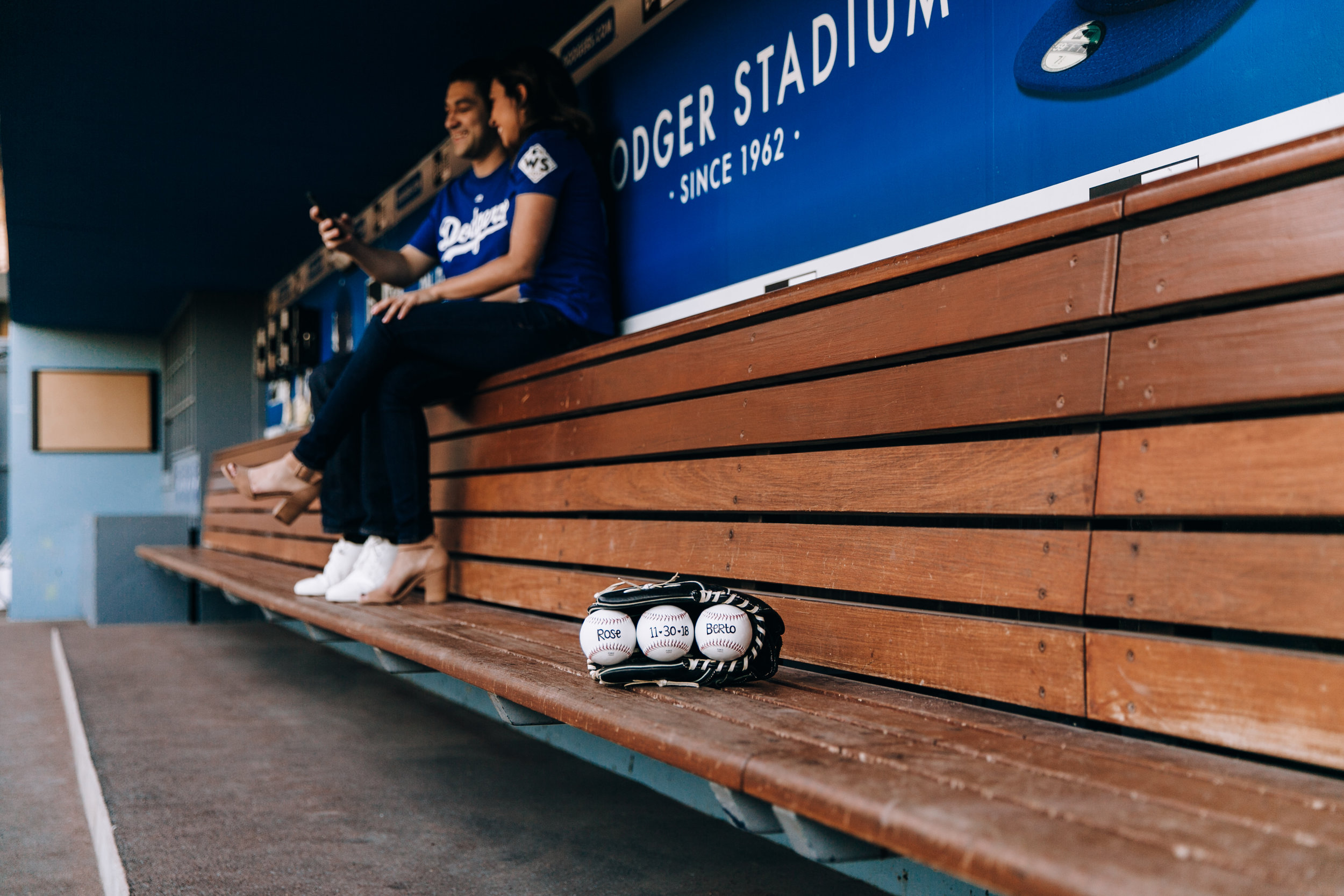 Los Angeles engagement photographer, Southern California engagement photographer, LA engagement photographer, Dodger Stadium engagement session, Dodgers, SoCal engagement photographer, LA Dodgers