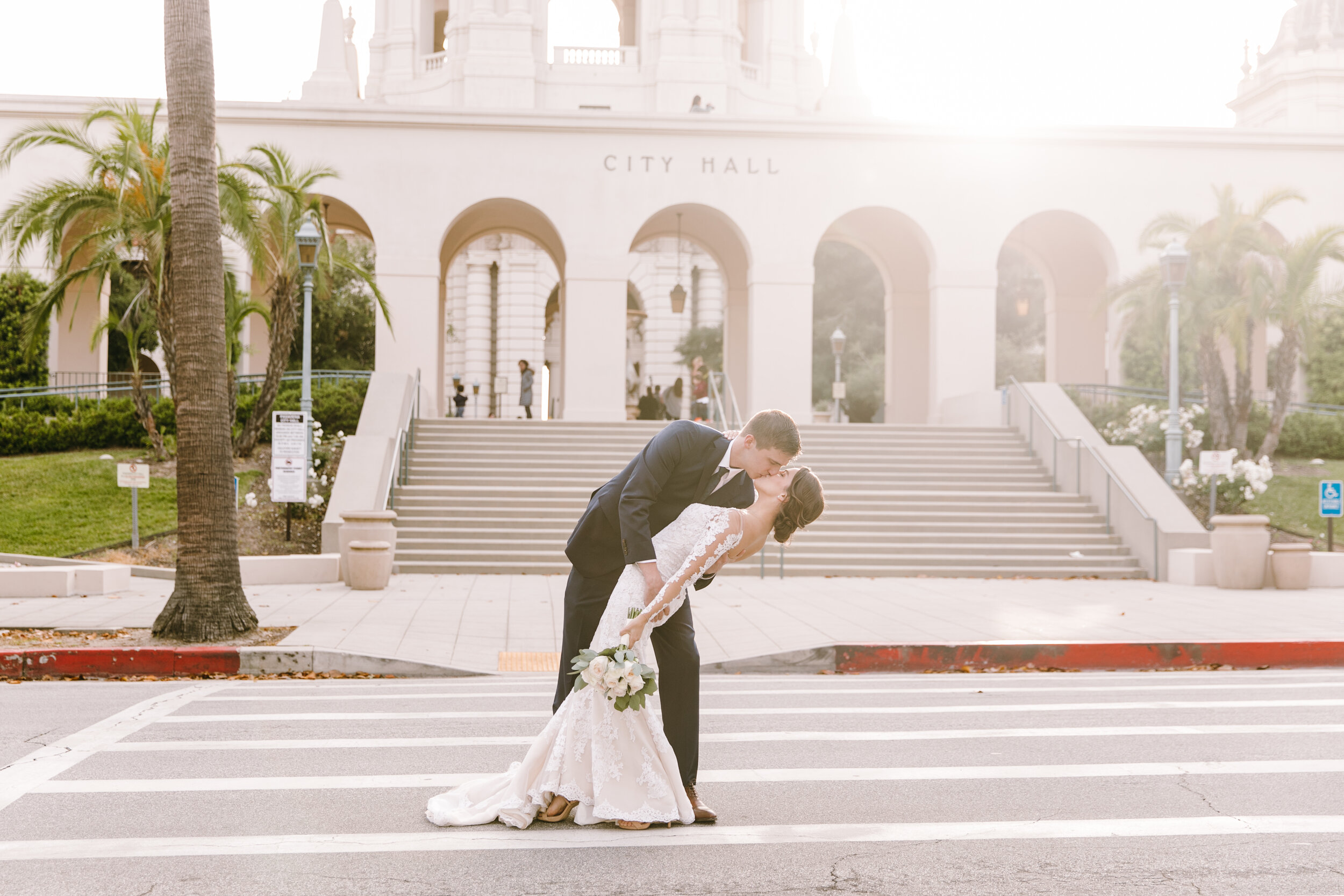 Pasadena anniversary photographer, Pasadena wedding photographer, Pasadena elopement photographer, Pasadena City Hall, Pasadena City Hall Bridals, Anniversary photo session, LA wedding photographer