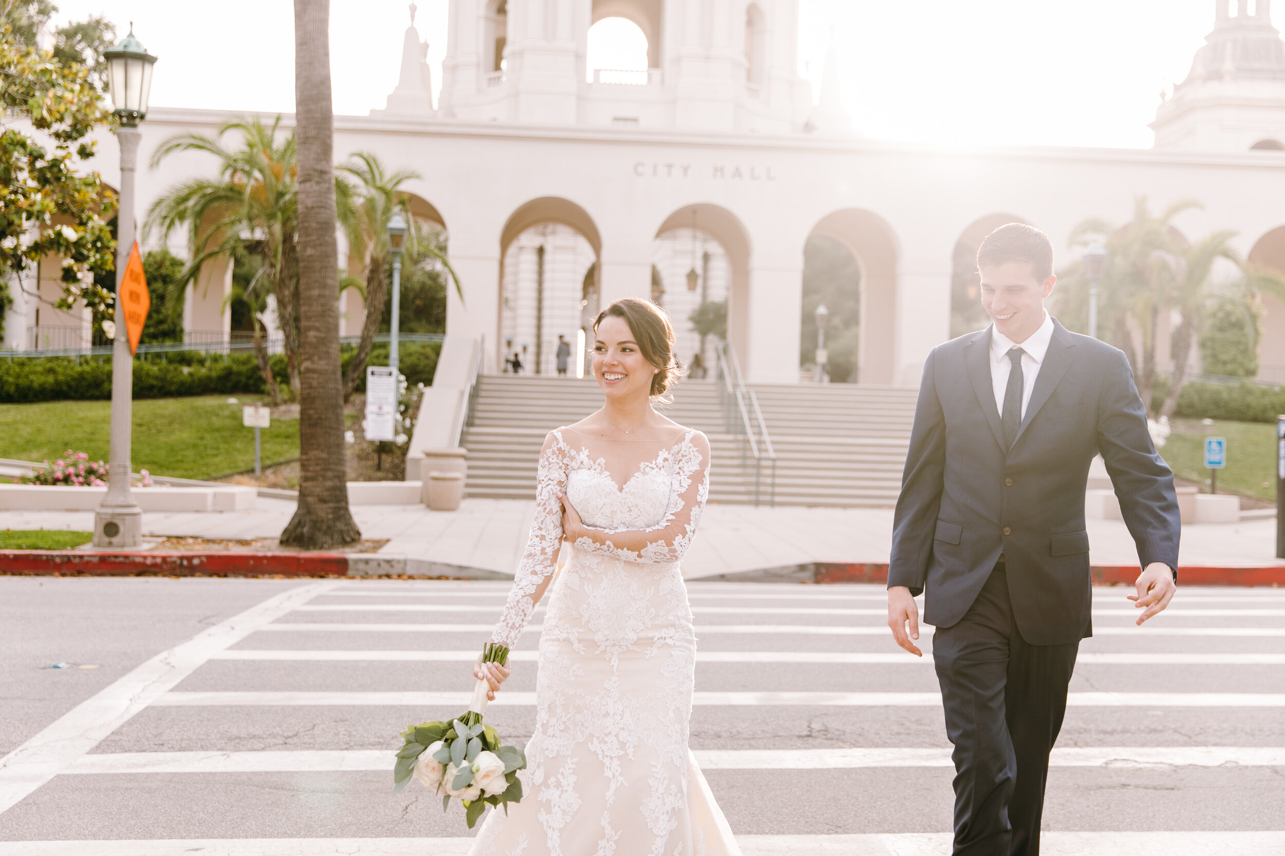 Pasadena anniversary photographer, Pasadena wedding photographer, Pasadena elopement photographer, Pasadena City Hall, Pasadena City Hall Bridals, Anniversary photo session, LA wedding photographer