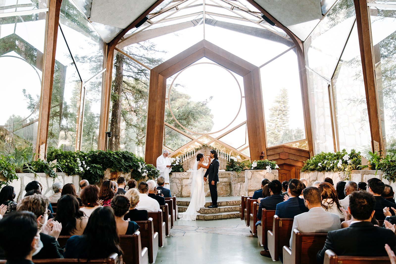 An Intimate Southern California Wedding At The Wayfarer Chapel: Judy + Mike