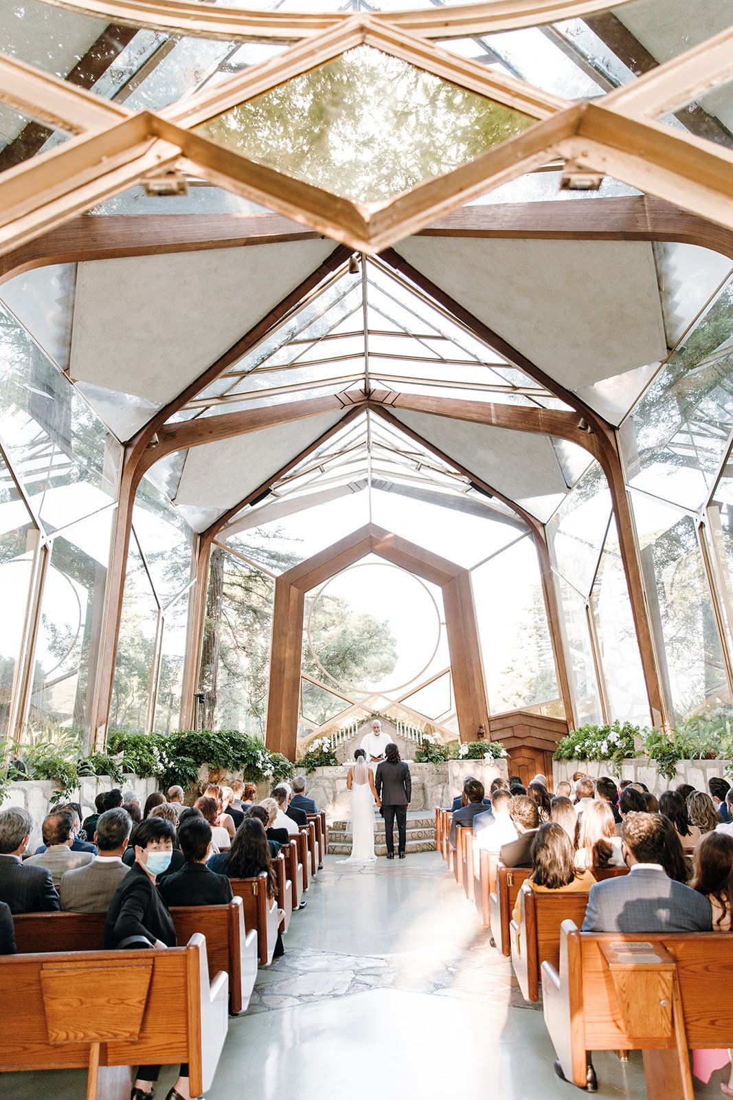 An Intimate Southern California Wedding At The Wayfarer Chapel: Judy + Mike