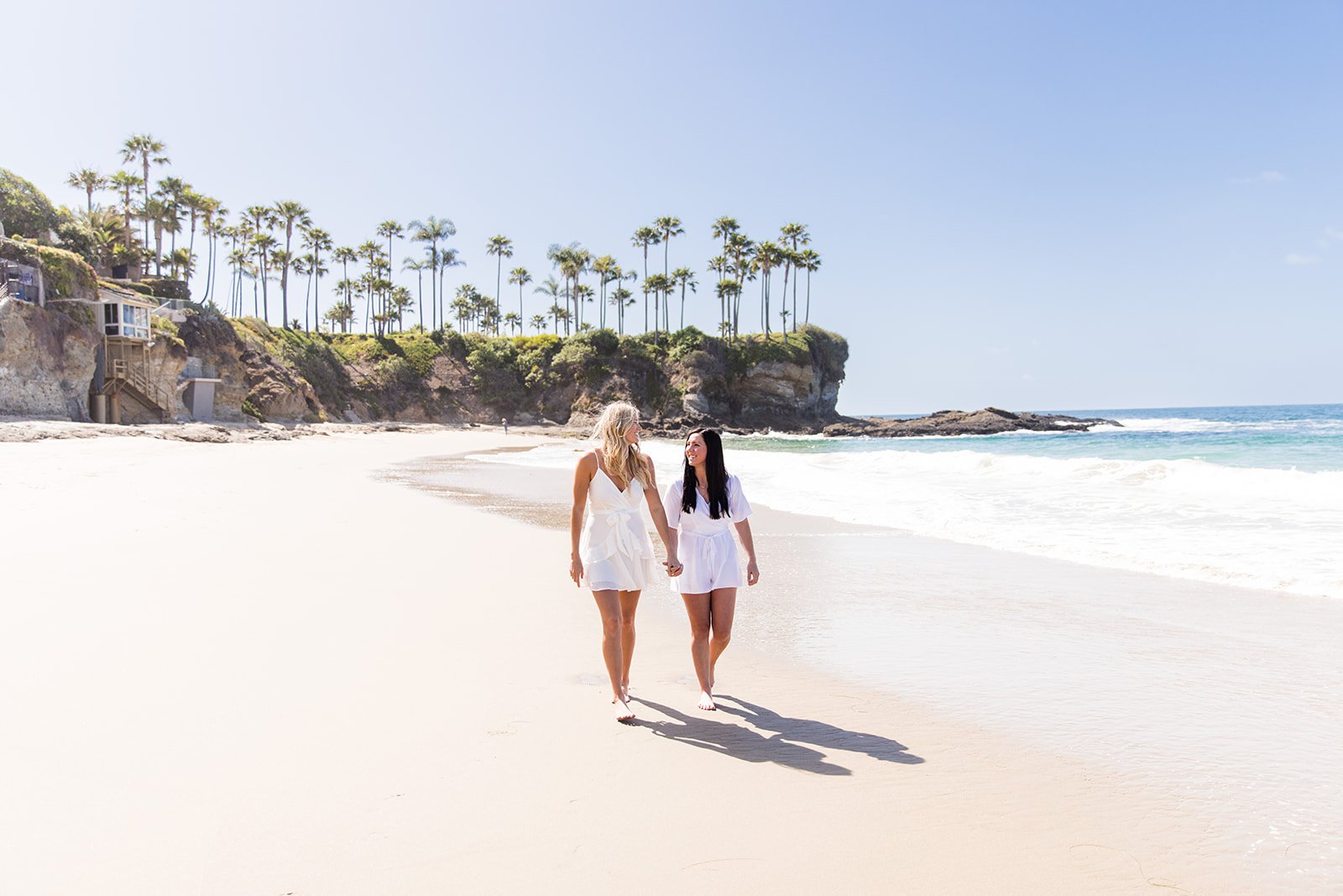 Sunny Crescent Bay Engagement Photos In Laguna Beach