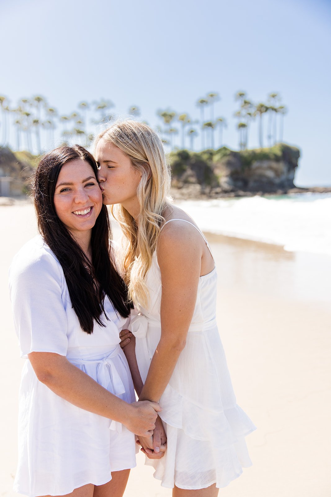 Sunny Crescent Bay Engagement Photos In Laguna Beach