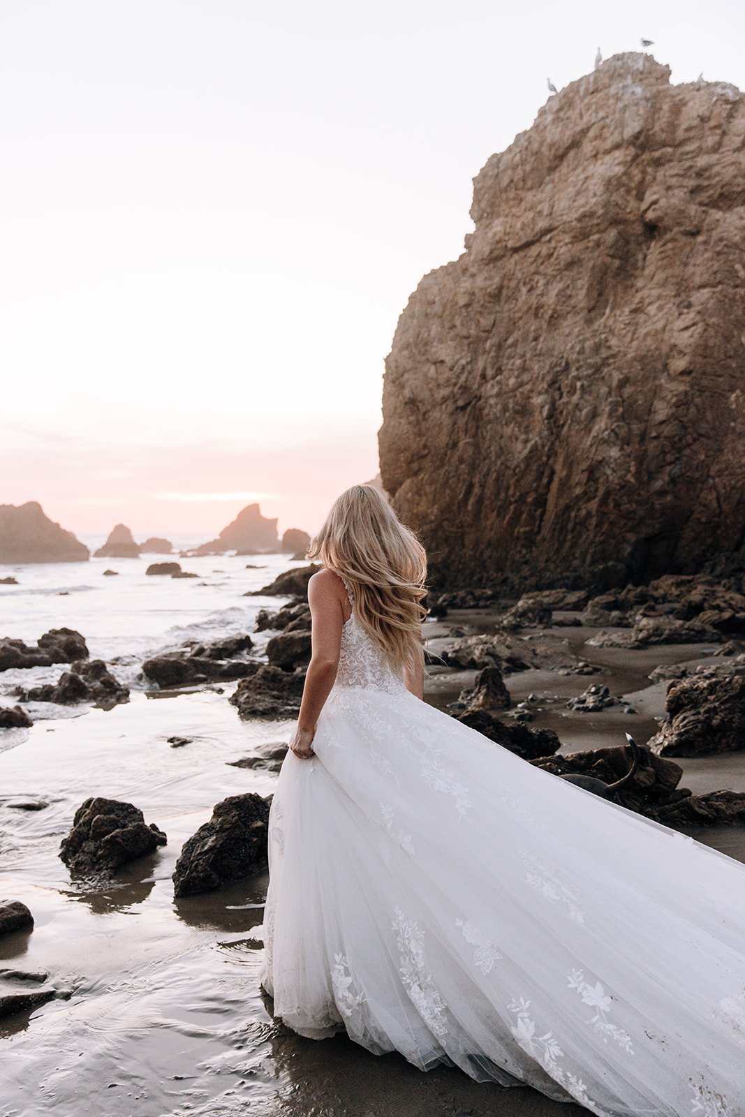 bridal portraits, lesbian couple, lesbian wedding, bridal portraits in Santa Monica, Orange County bridal portraits, beach bridal portraits, wedding dress, bridal pictures, bridal photos