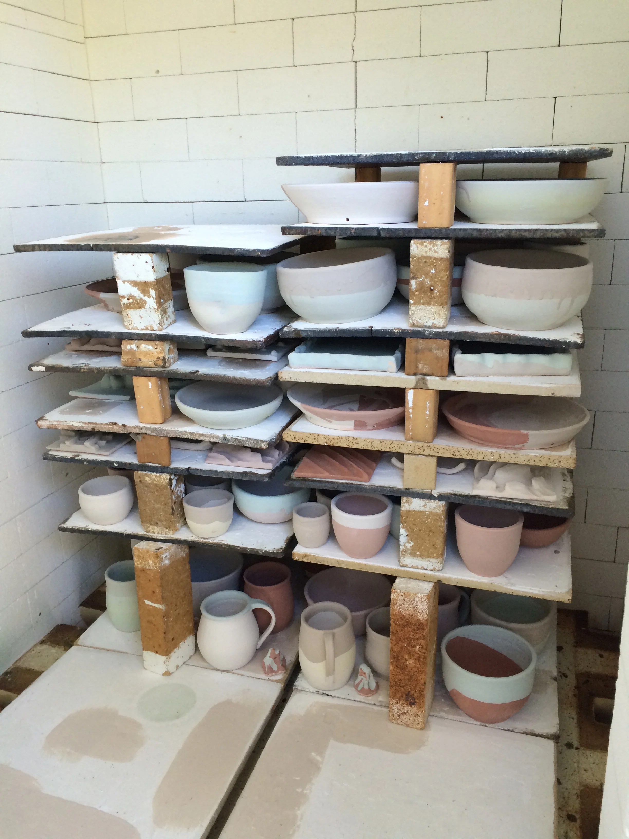 Partially loaded kiln