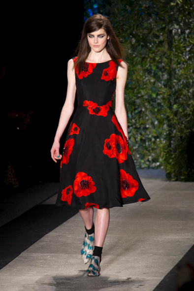 Red and floral fashion