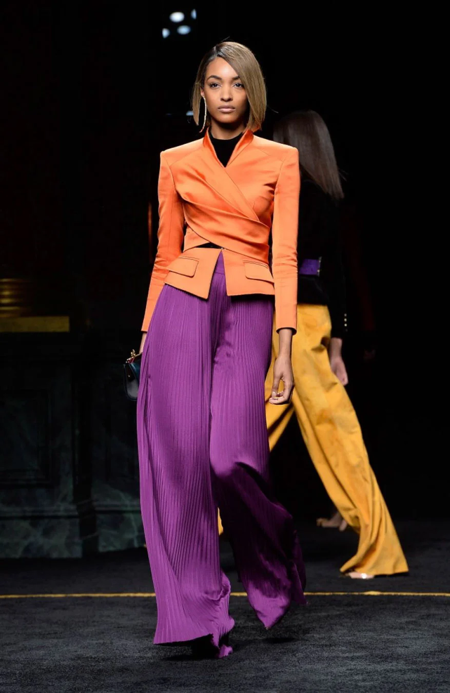 Purple and orange from Balmain