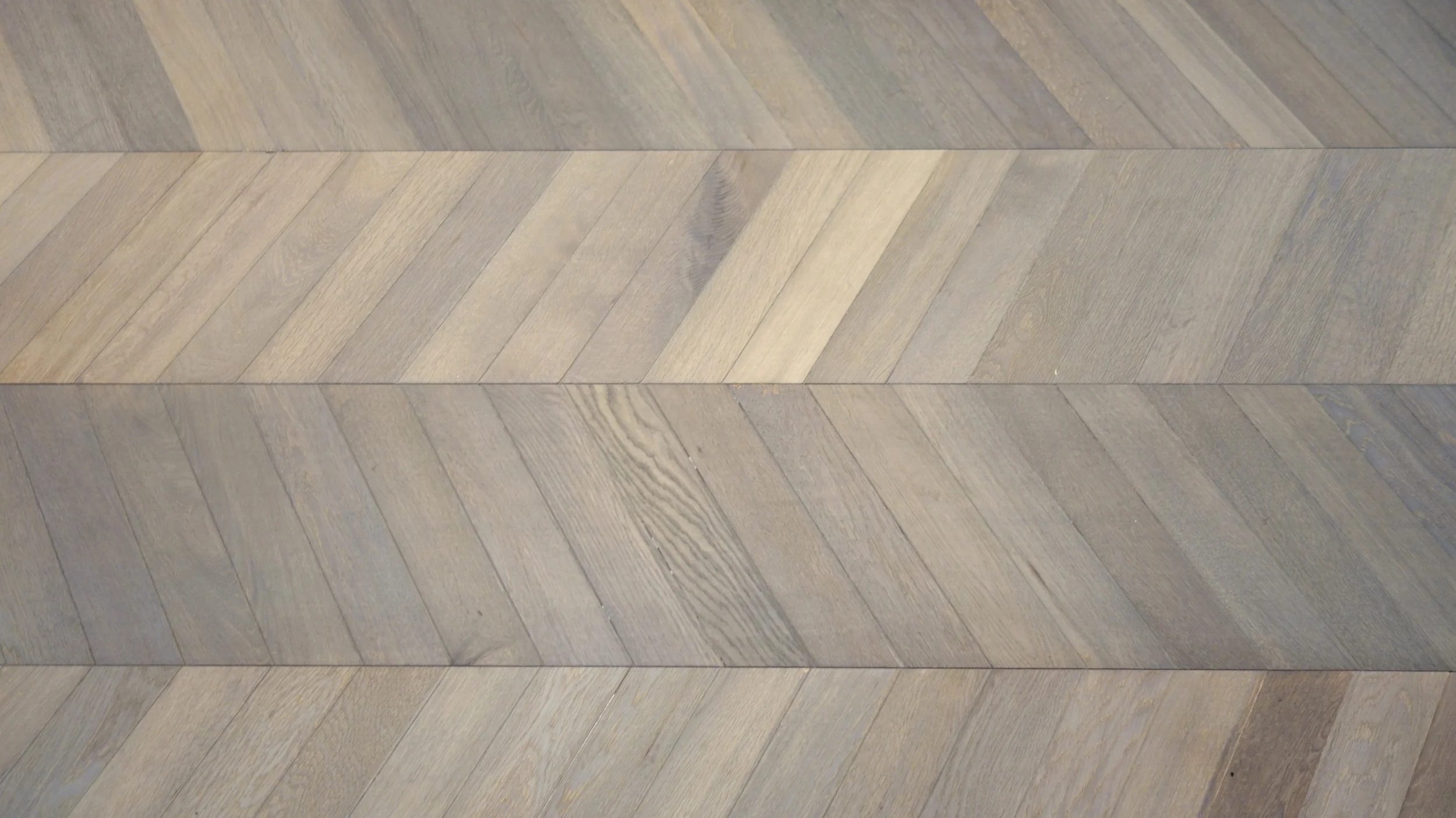 Chevron oak flooring from Kährs.
