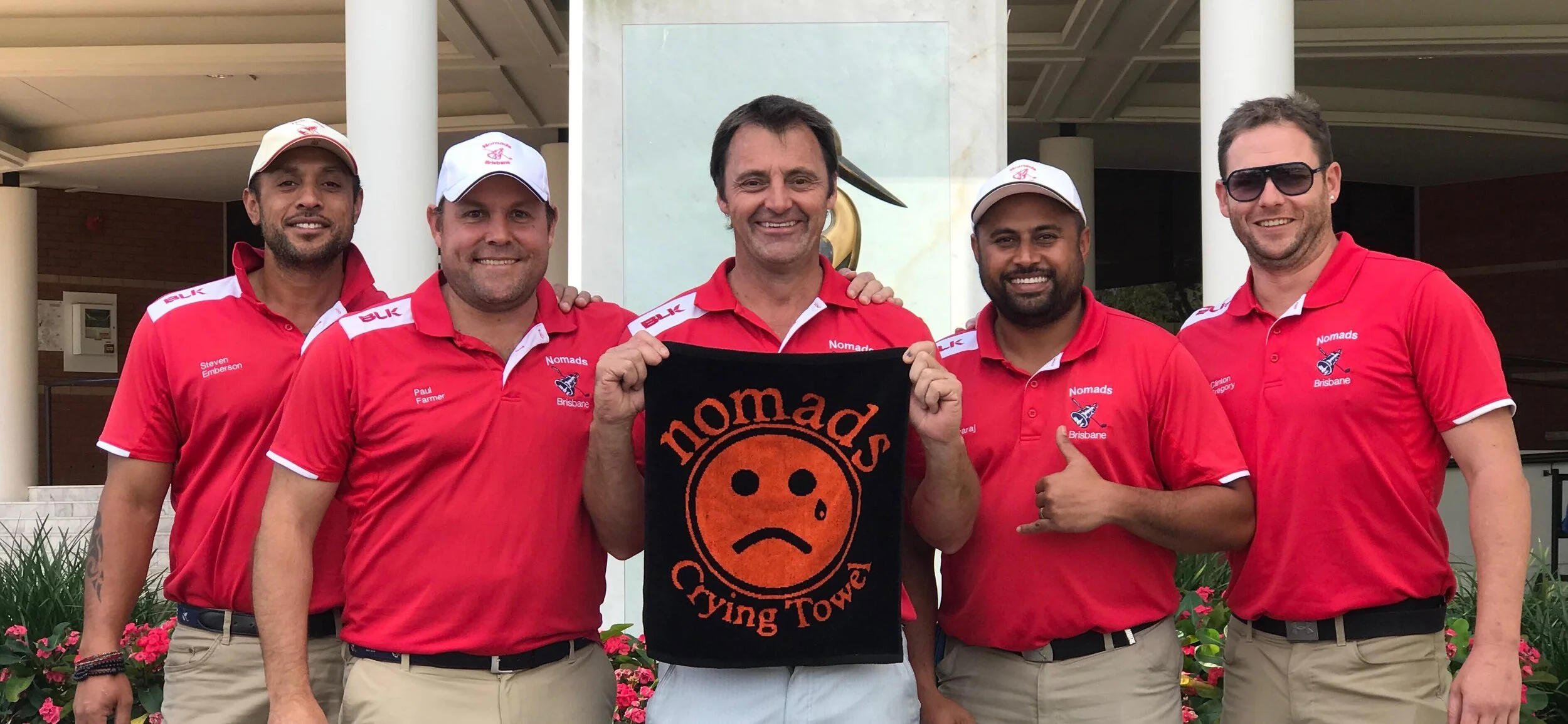 Team of golfers