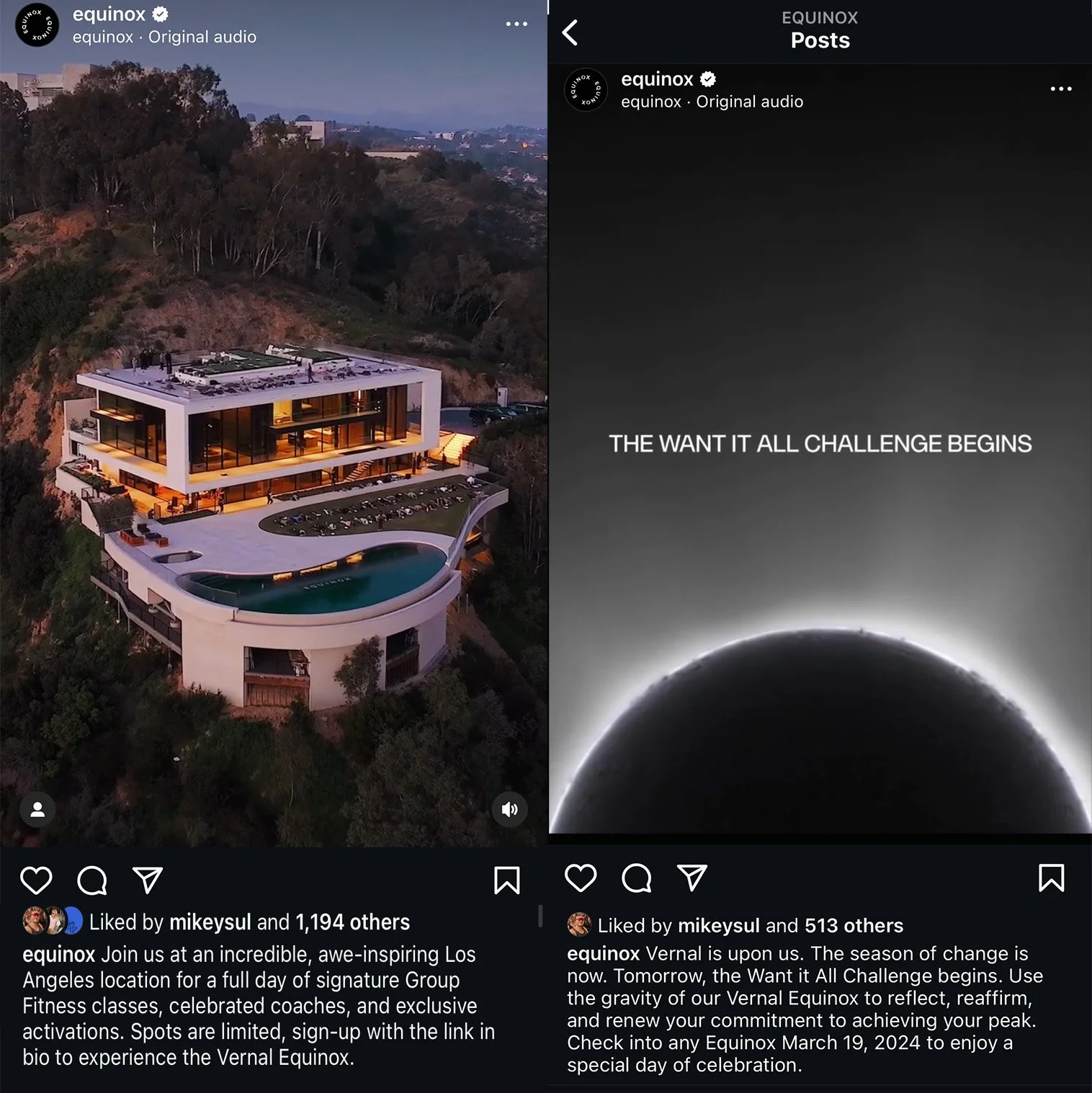  Fresh ideas, new language, and experiments in how connect community with brand kept Equinox interesting. From creating Destination X, the invite only fitness experiences to using AI to create "Luxury Lost &amp; Found" items for April Fools, there wa