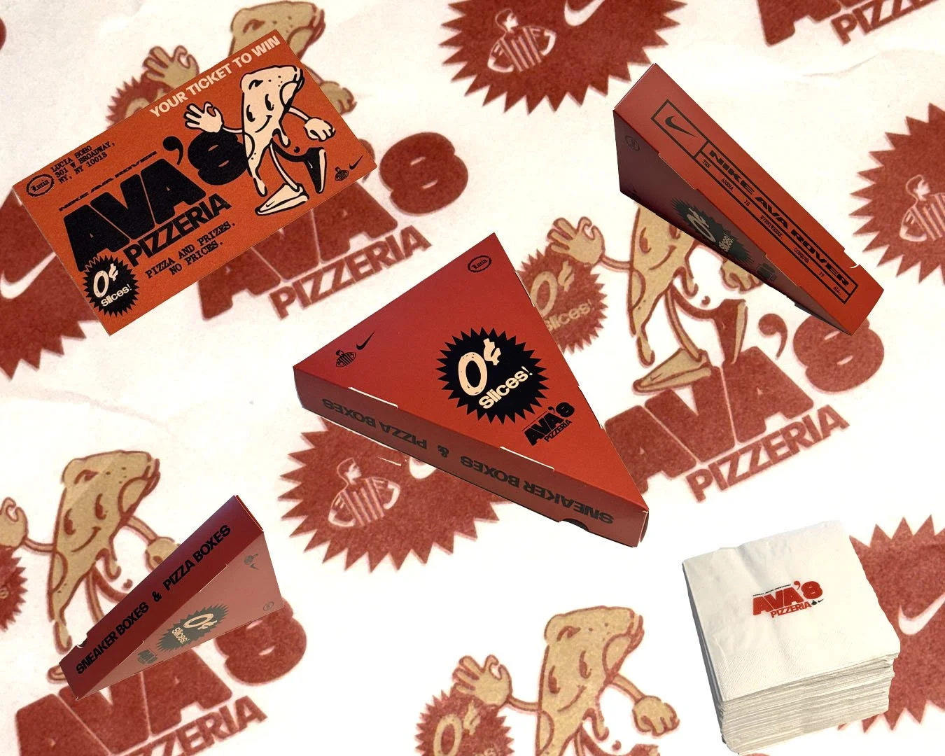  While presenting the work, the client blurted out, “This is the best work of my career.” That’s a compliment, and I’m now bragging about it here. But, this extension of the project was a joy. Take over one of SOHO’s legendary pizza shops, transform 