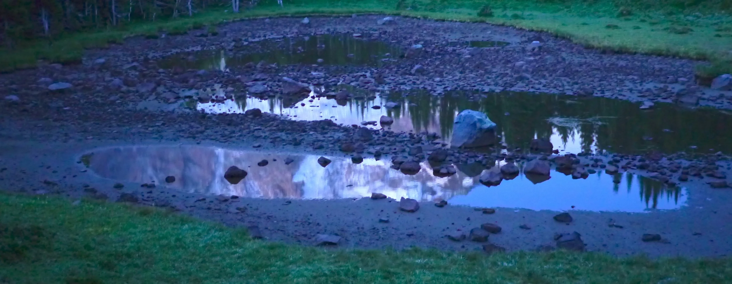 reflection in predawn light