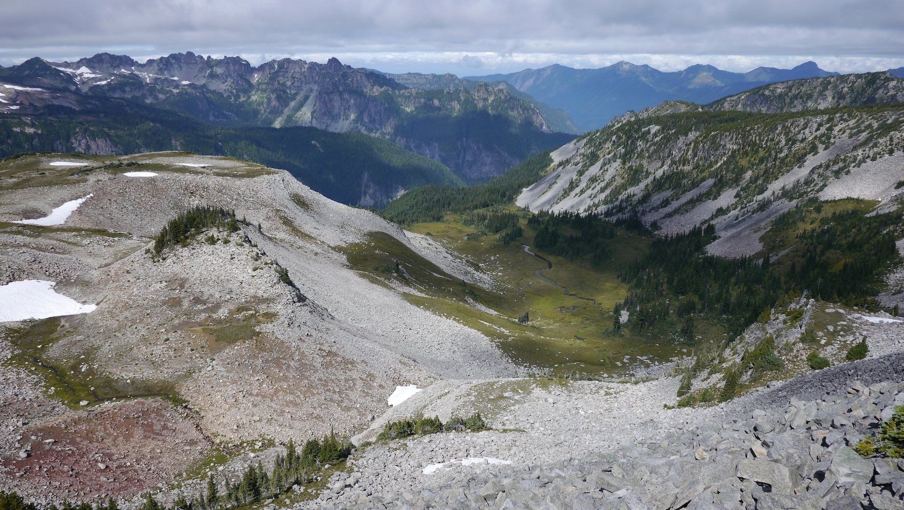 looking down on upper Moraine Park