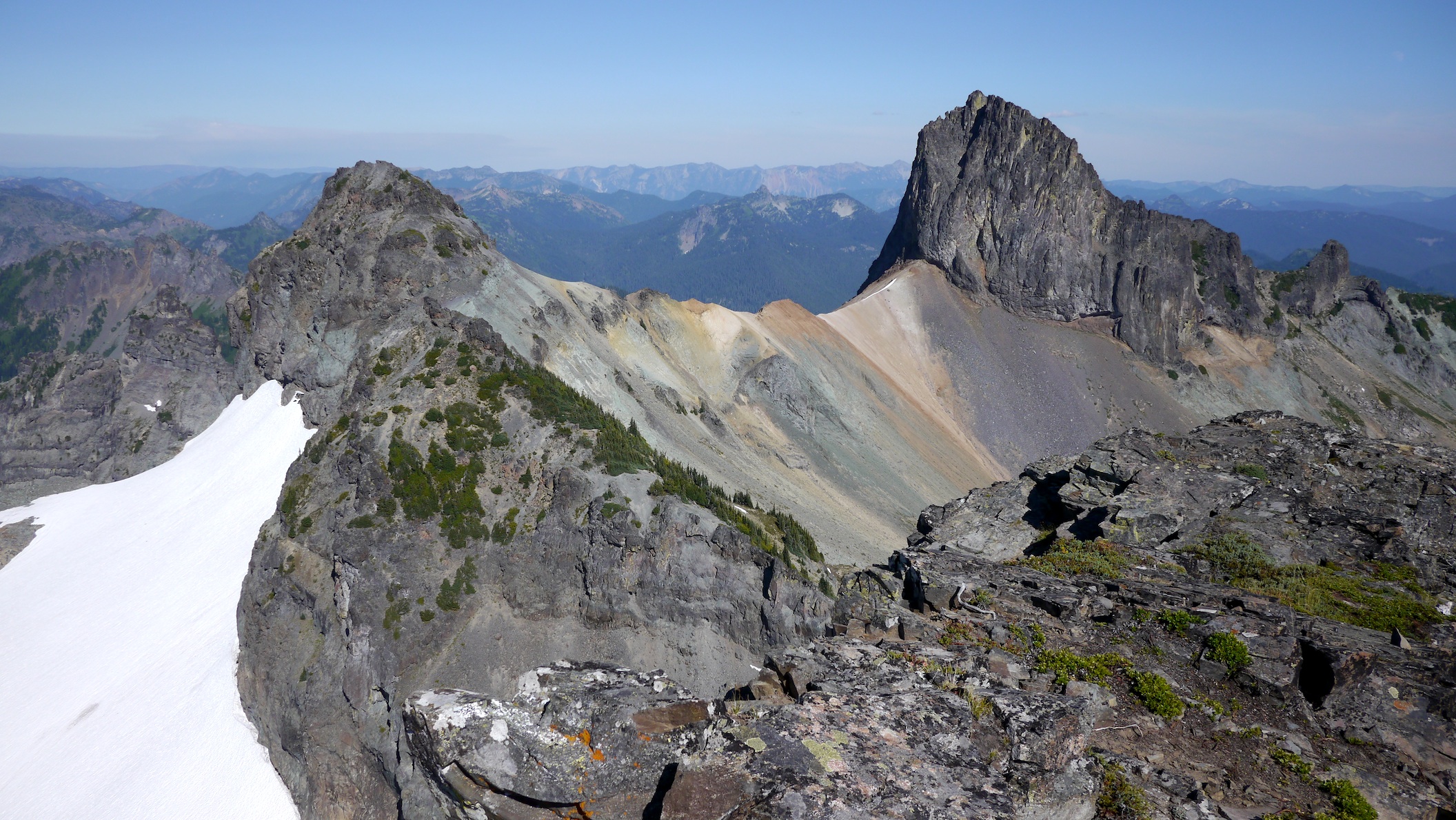 Cowlitz Chimneys from Banshee Peak (7400')
