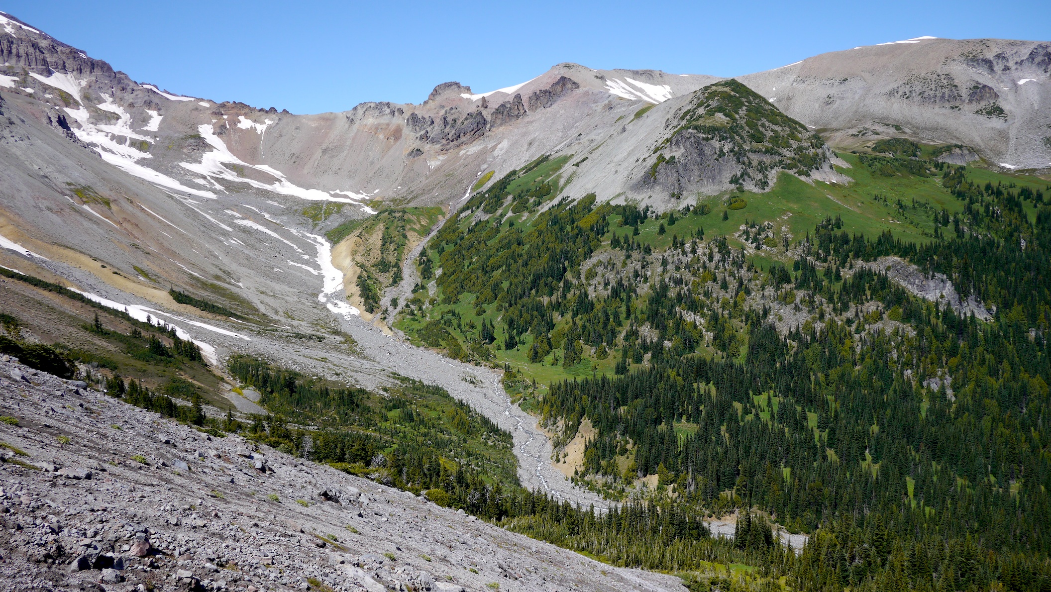 Glacier Basin below