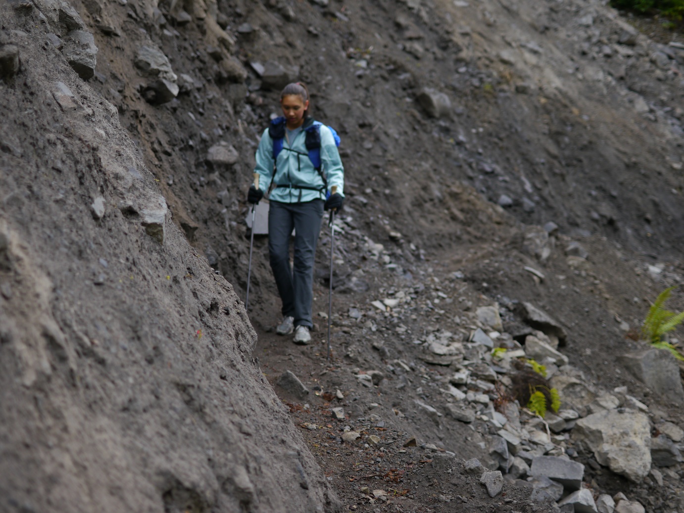 trail crews got to the recurring washout area