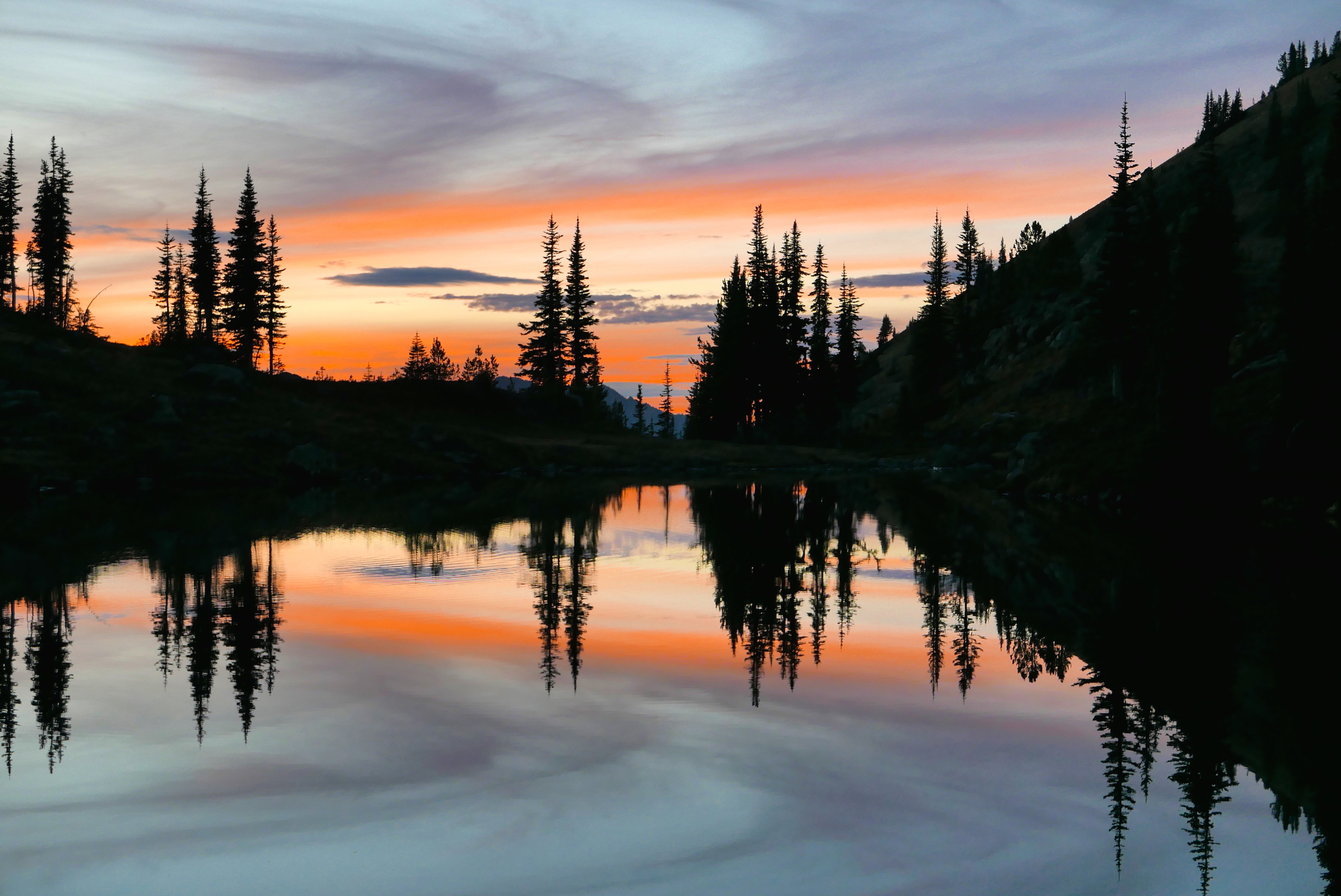 sunset at Lake Grace