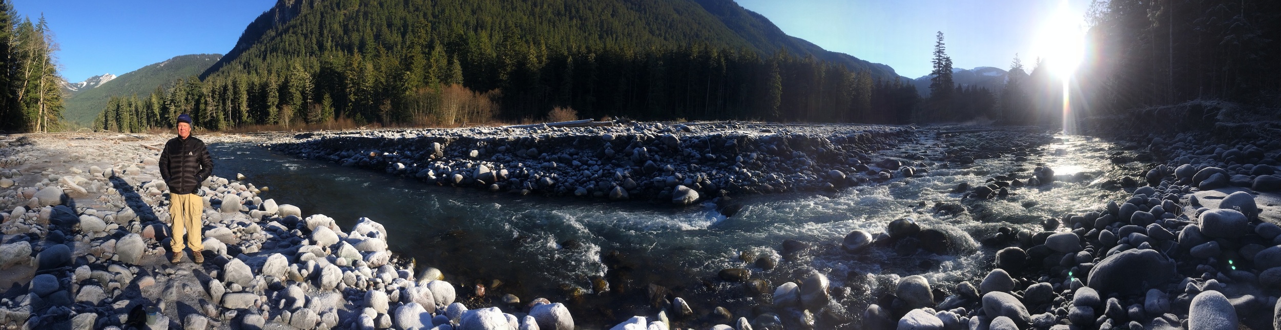 early November morning on the Carbon River (Mother Mountain Orbit)