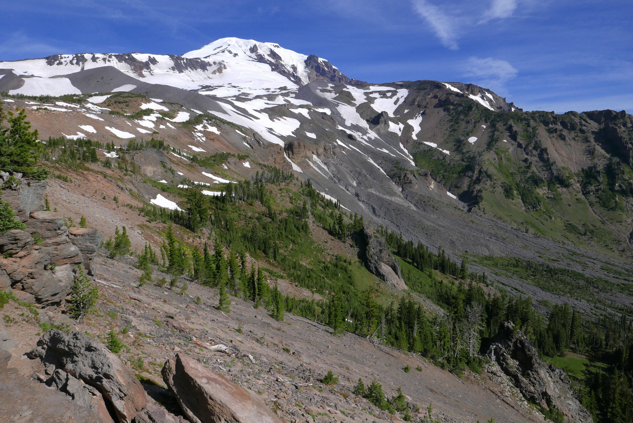 Hellroaring valley, start of off trail, Mt. Adams east side