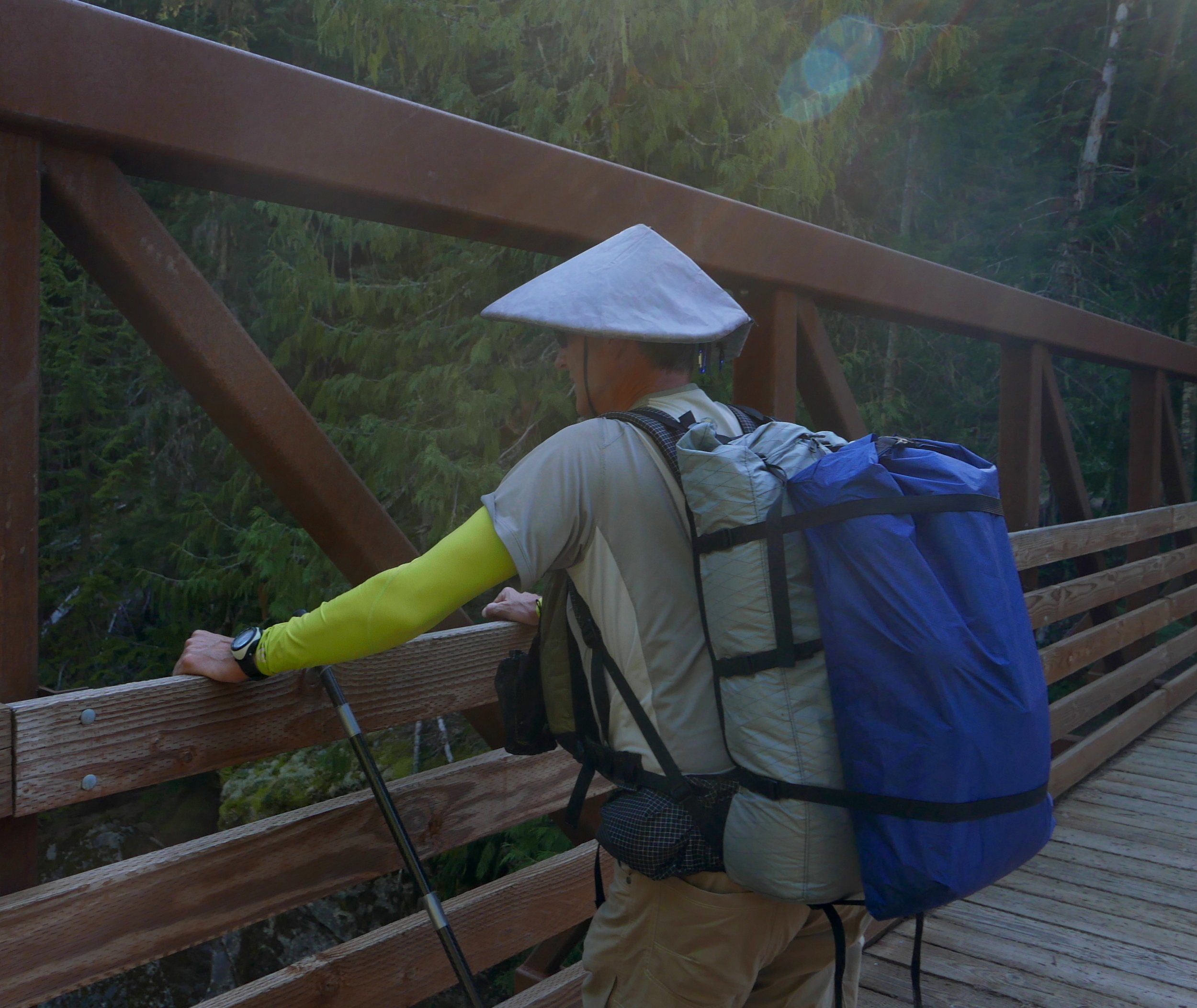 Zimmerbuilt Ultimate Pack system loaded to the maximum (21 lbs) for 6 day trip