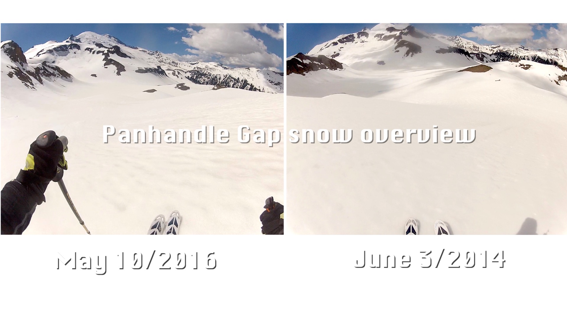 Panhandle Gap snow levels