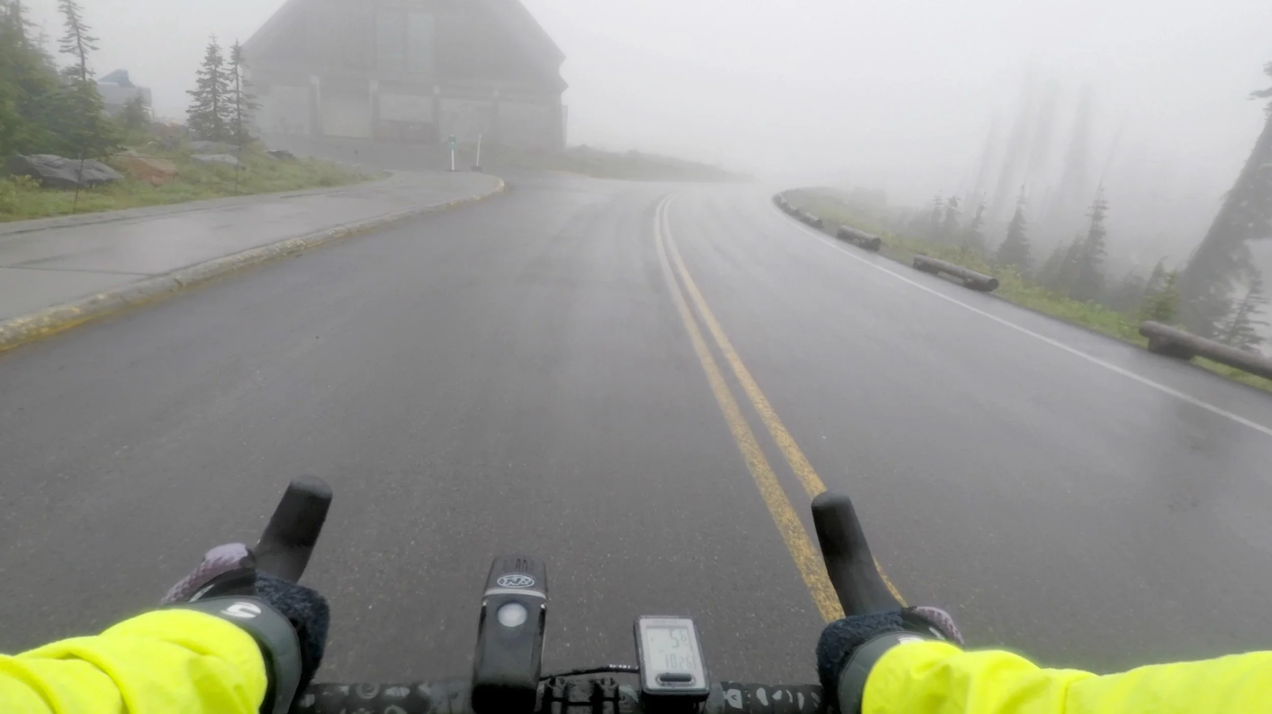 Paradise in the rain and mist, 7:30 AM, July 1