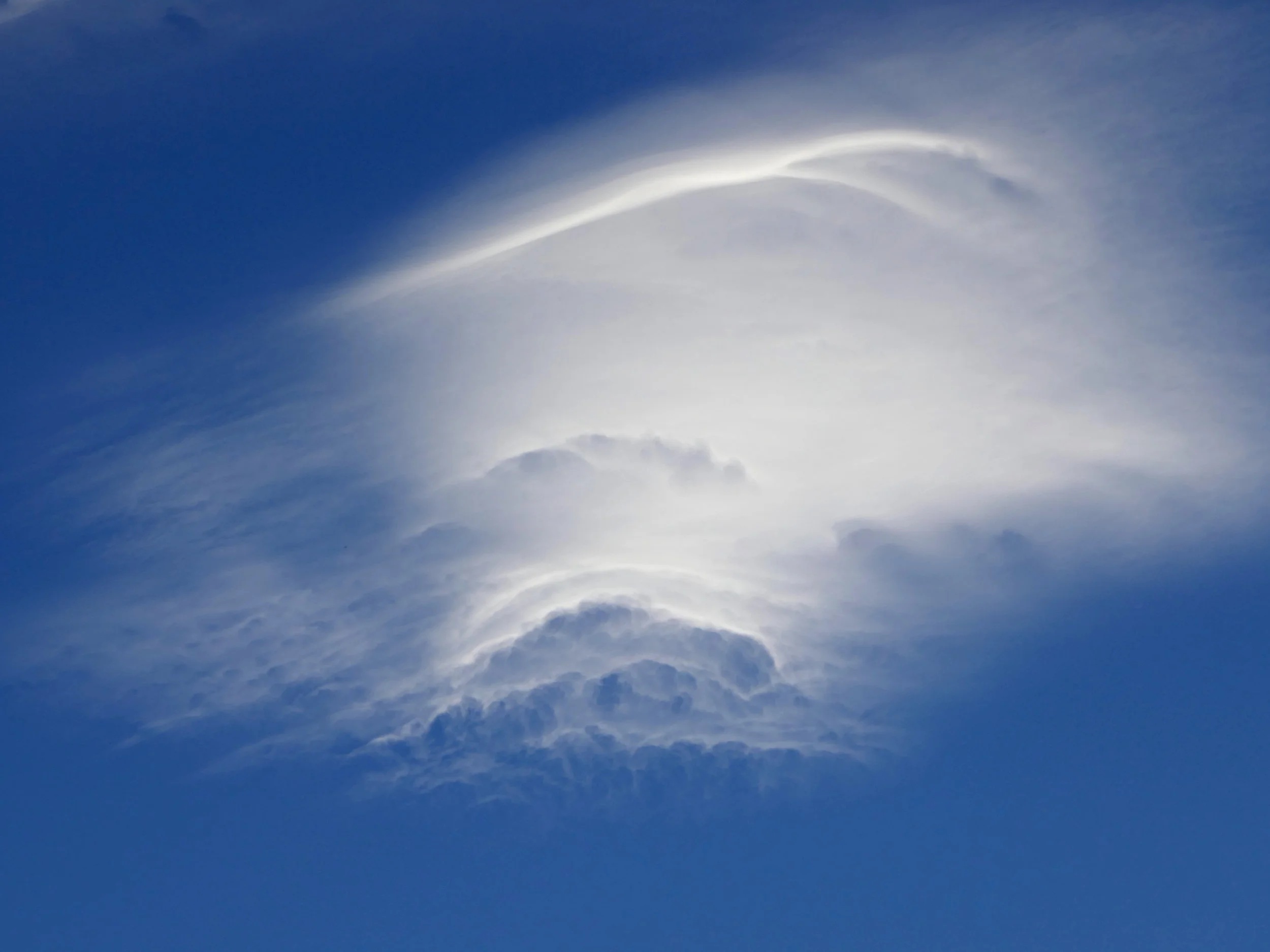 Mt. Rainier creates fantastic cloud formations (White River campground, 8 PM)