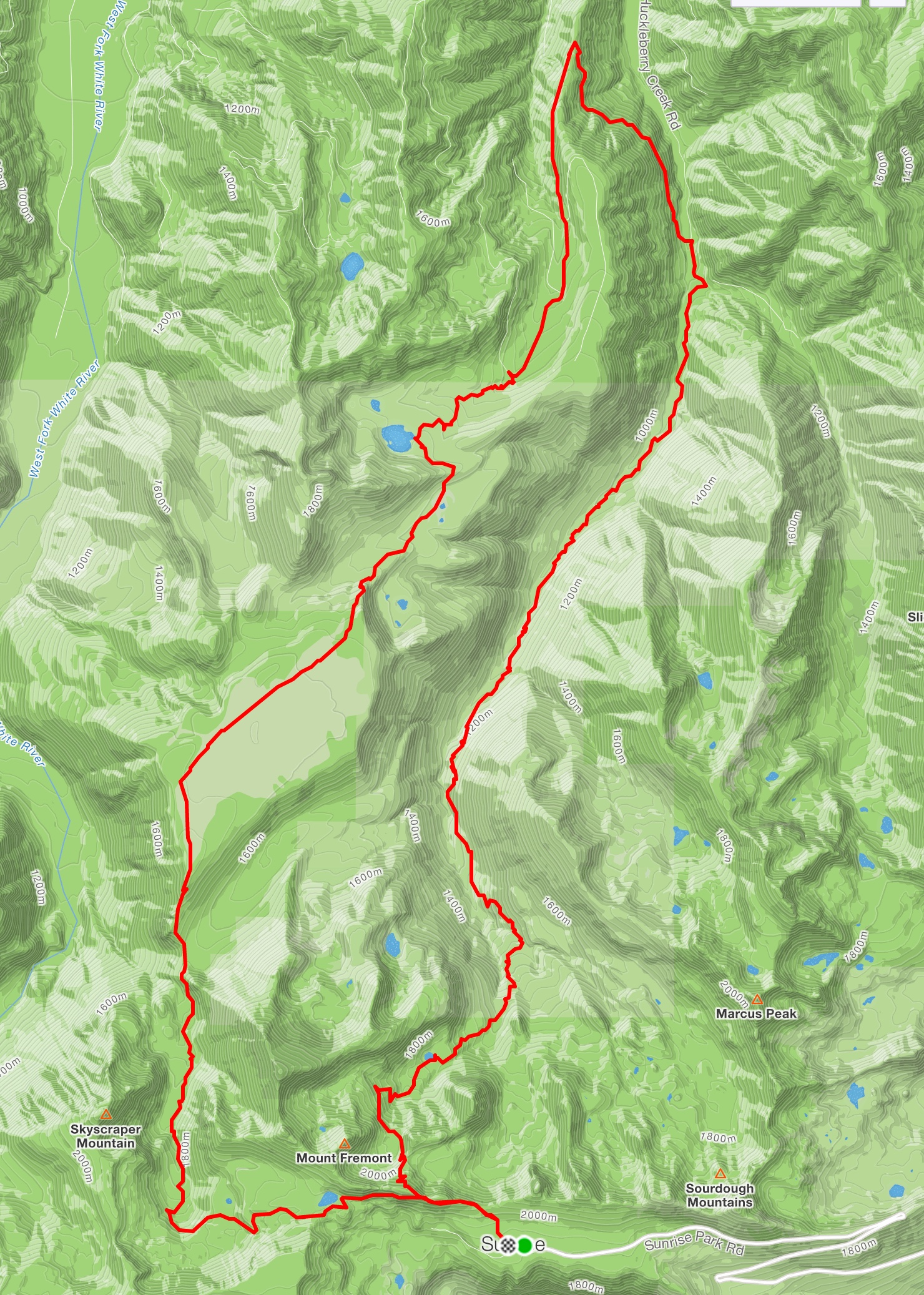 Huckleberry/Grand Park Loop (26 miles/5500')