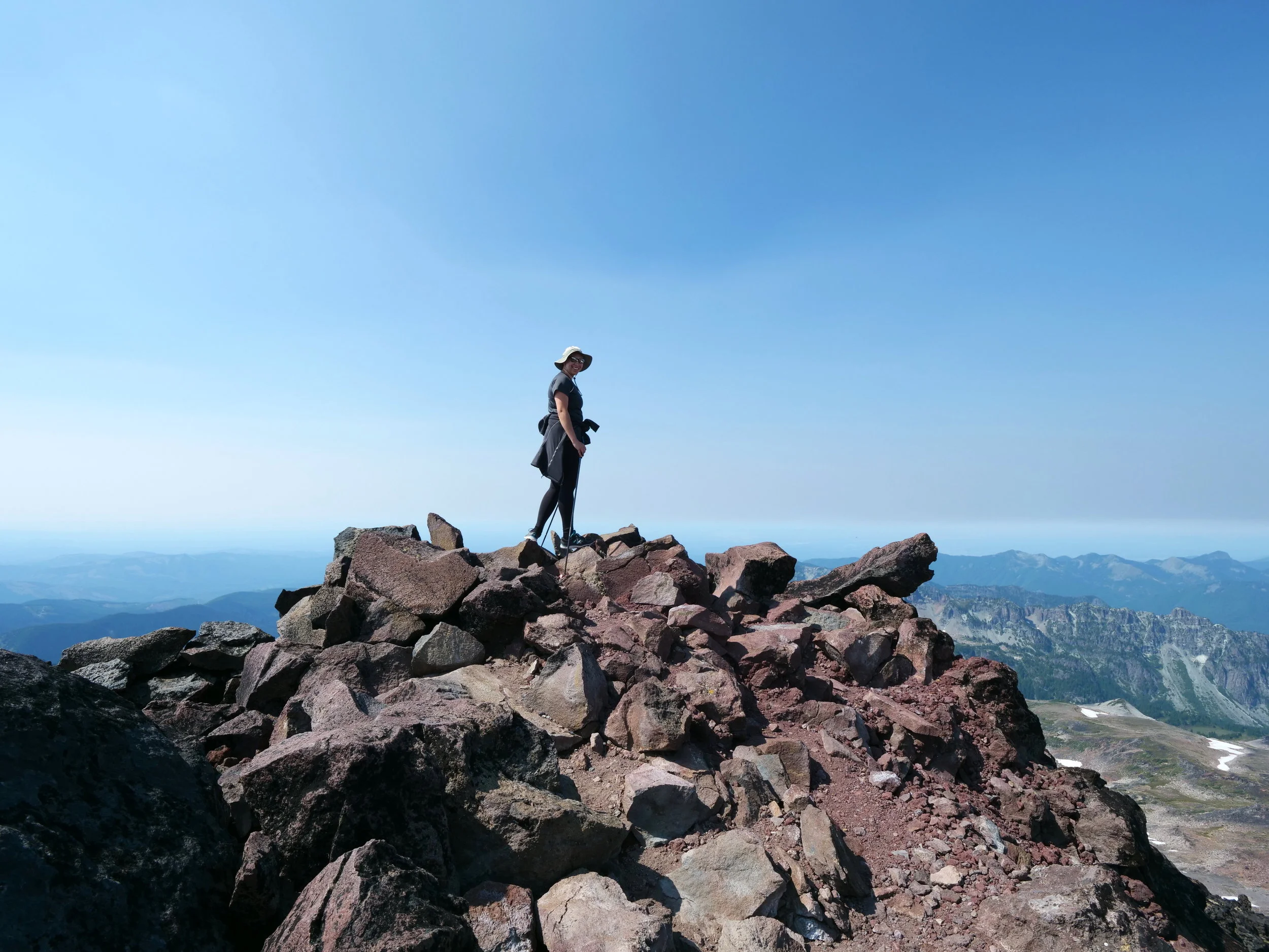 My daughter on the summit of Observation Rock (8364')