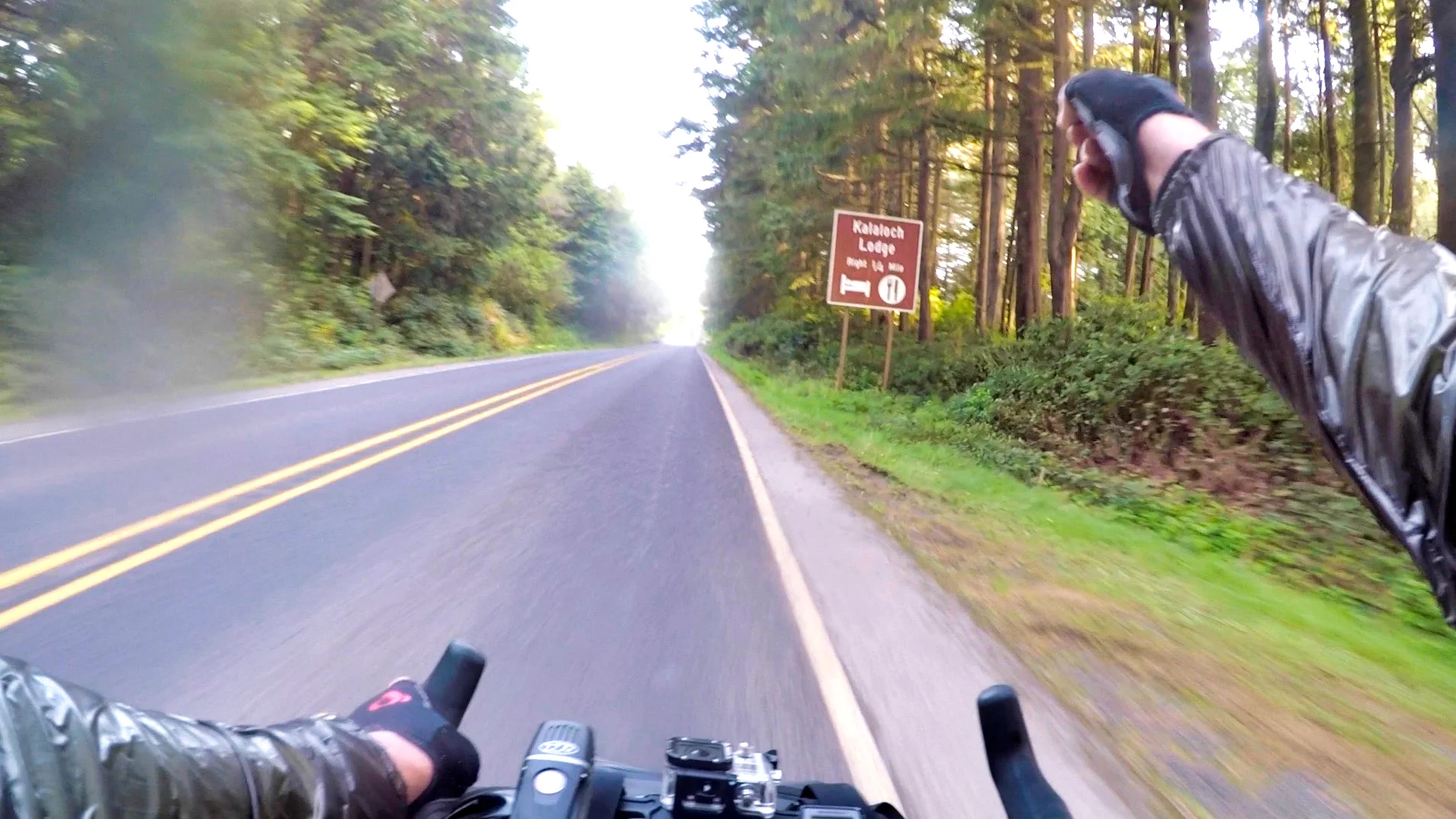 Nearing the end of a 118 mile day on the Olympic Peninsula orbit.
