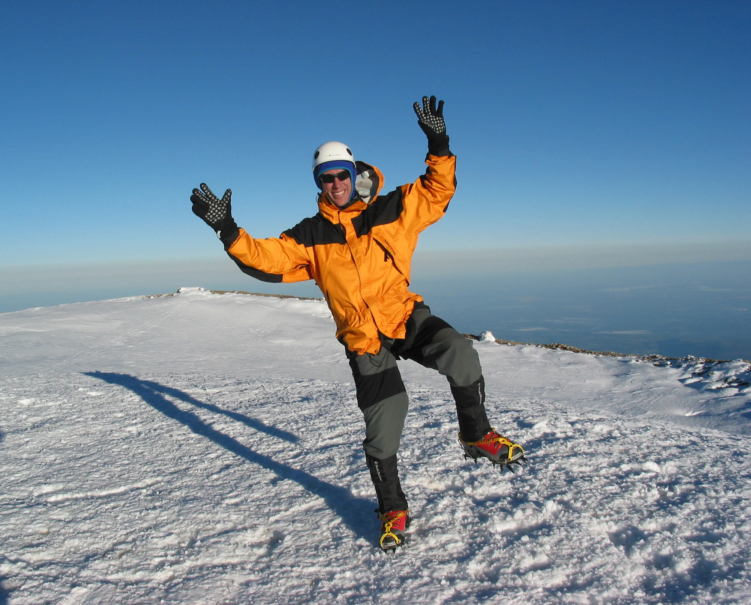 The original and first Willis Wall Pose: summit of Mt. Rainier, 2000