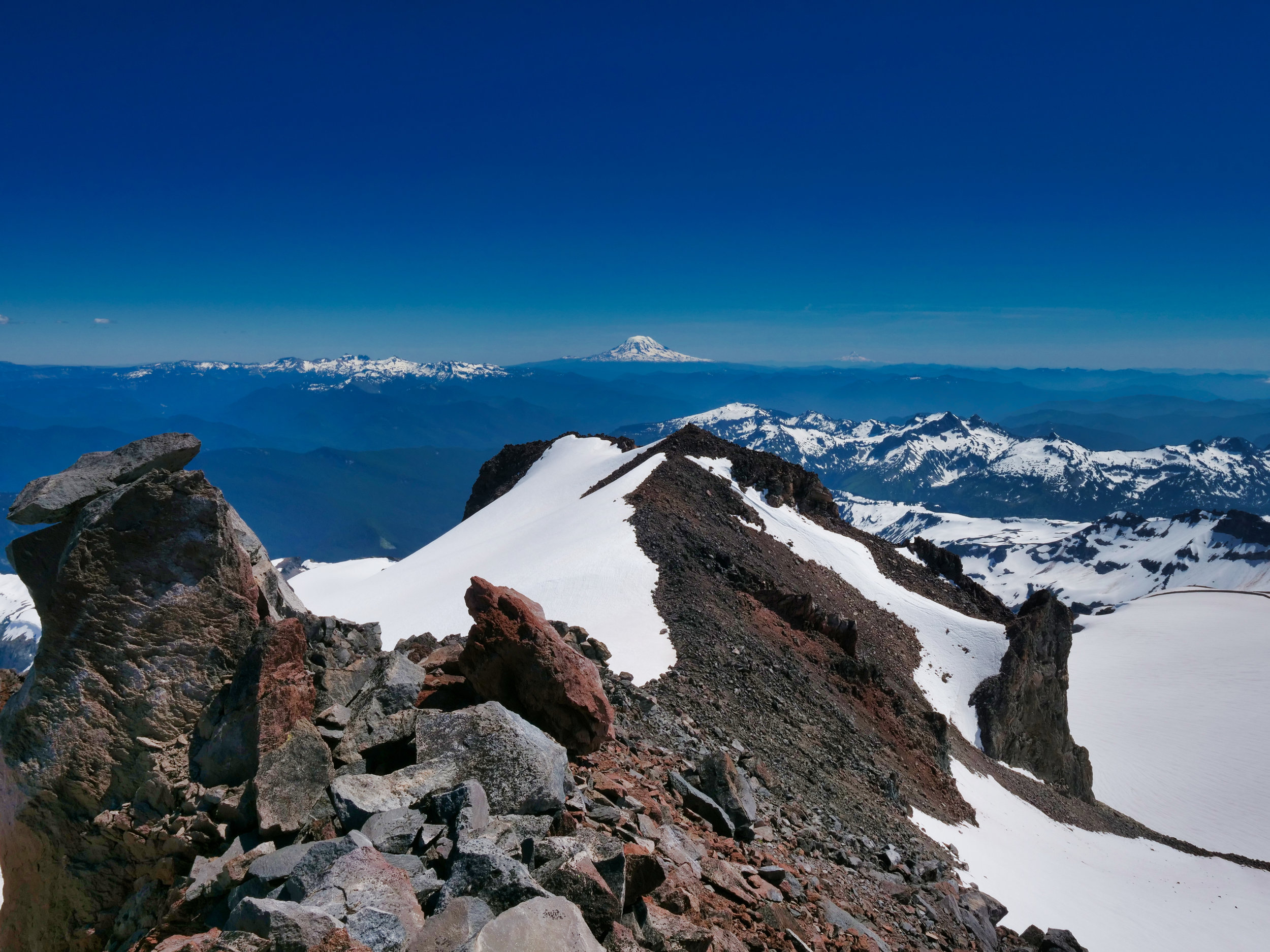 Looking south towards Mt. Adams from Whitman Crest