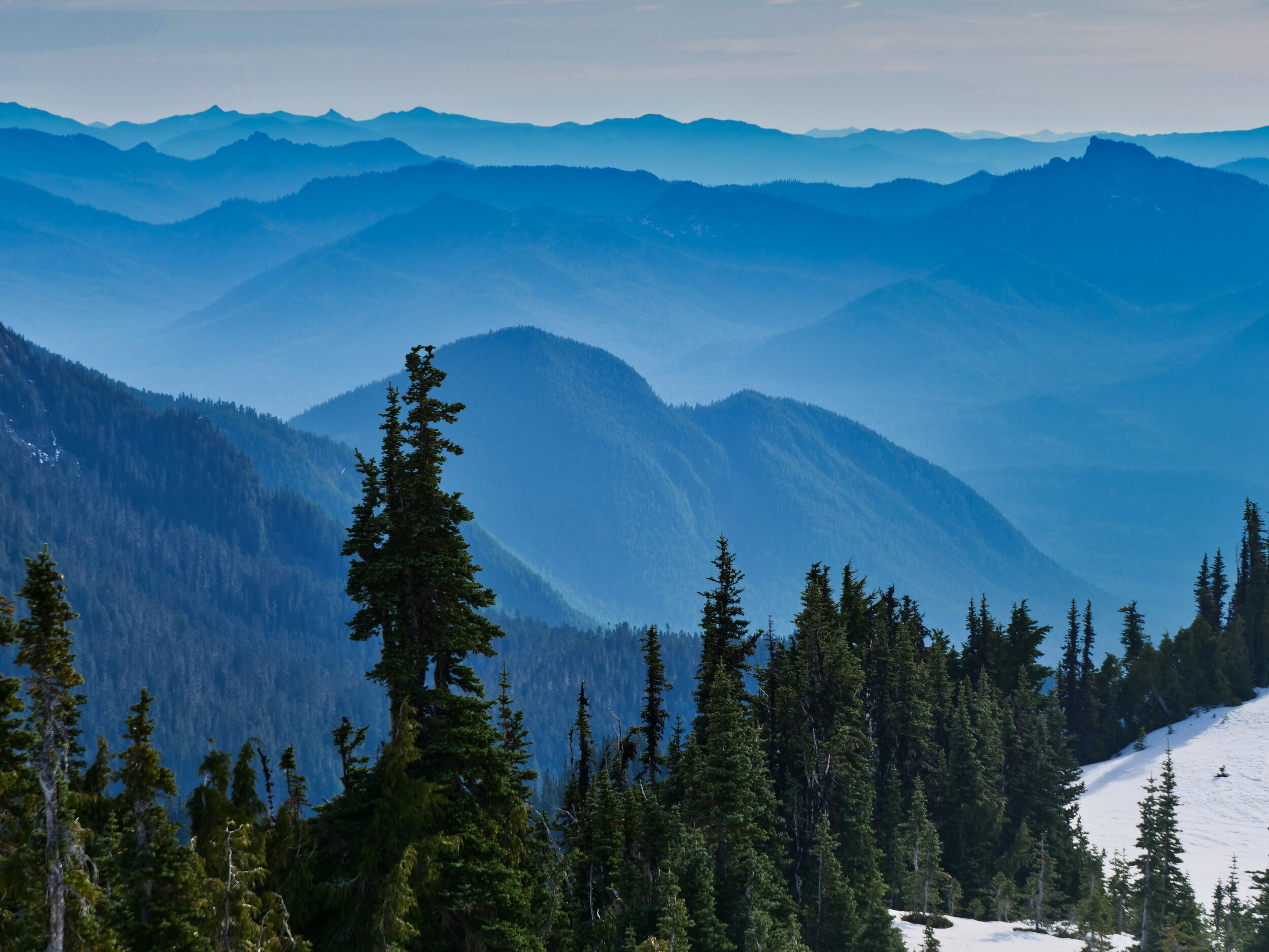 Layered horizon from the summit of Andrew (6716’)